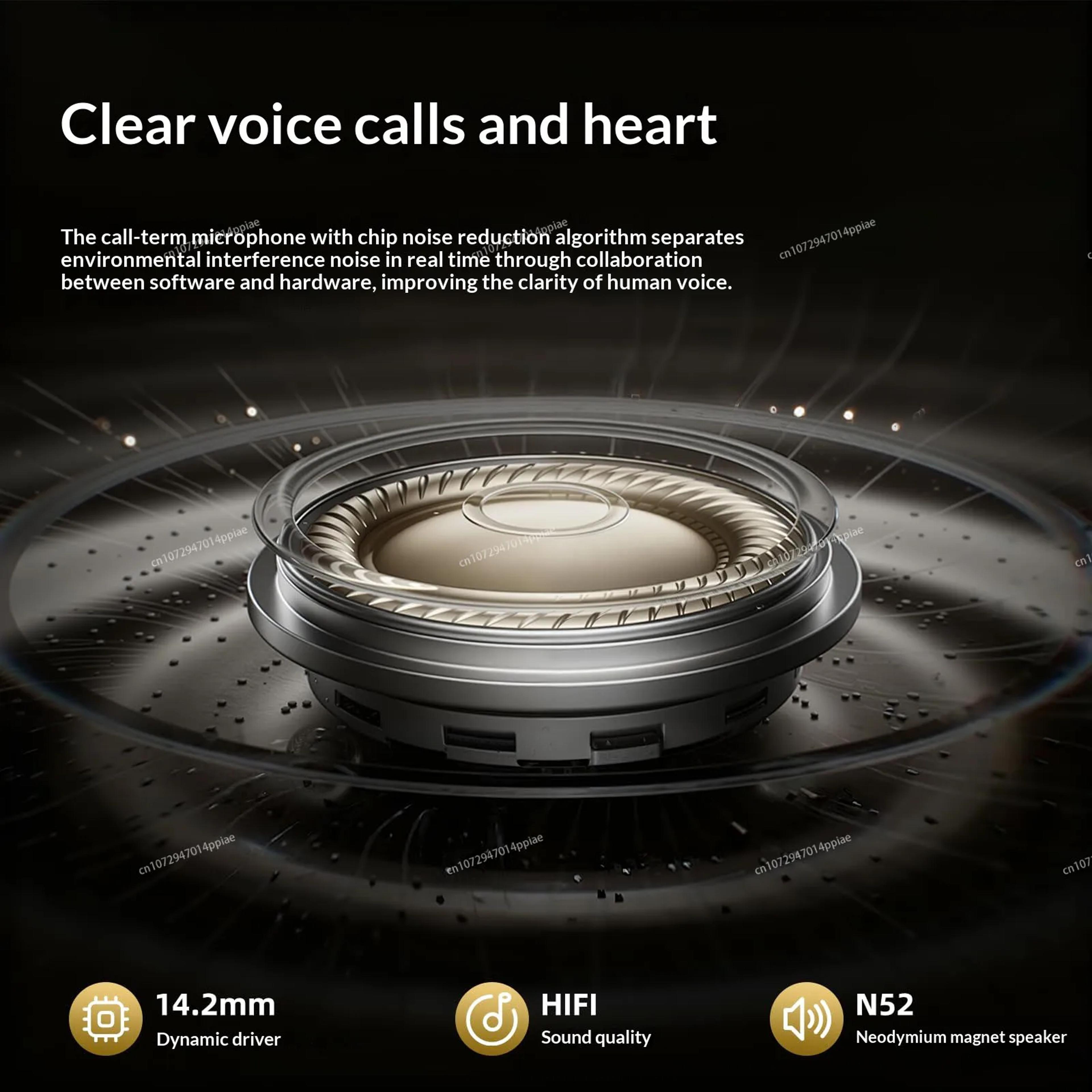 Premium Bluetooth Clip On Wireless Earphones With Mic Long Battery Life Sports Headphones 2
