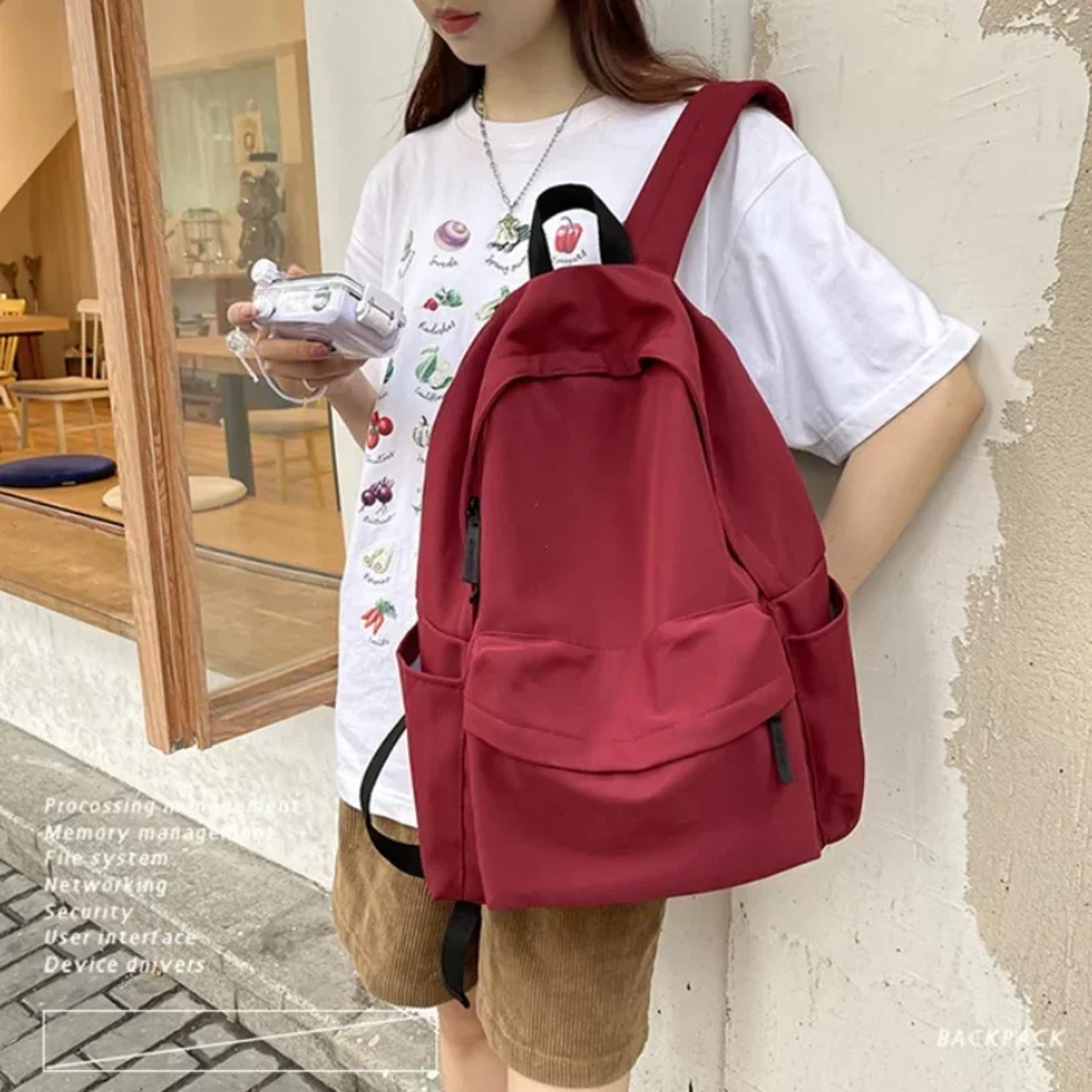 Waterproof Travel Backpack With Large Capacity Durable Versatile Nylon Computer Bag For Unisex 1