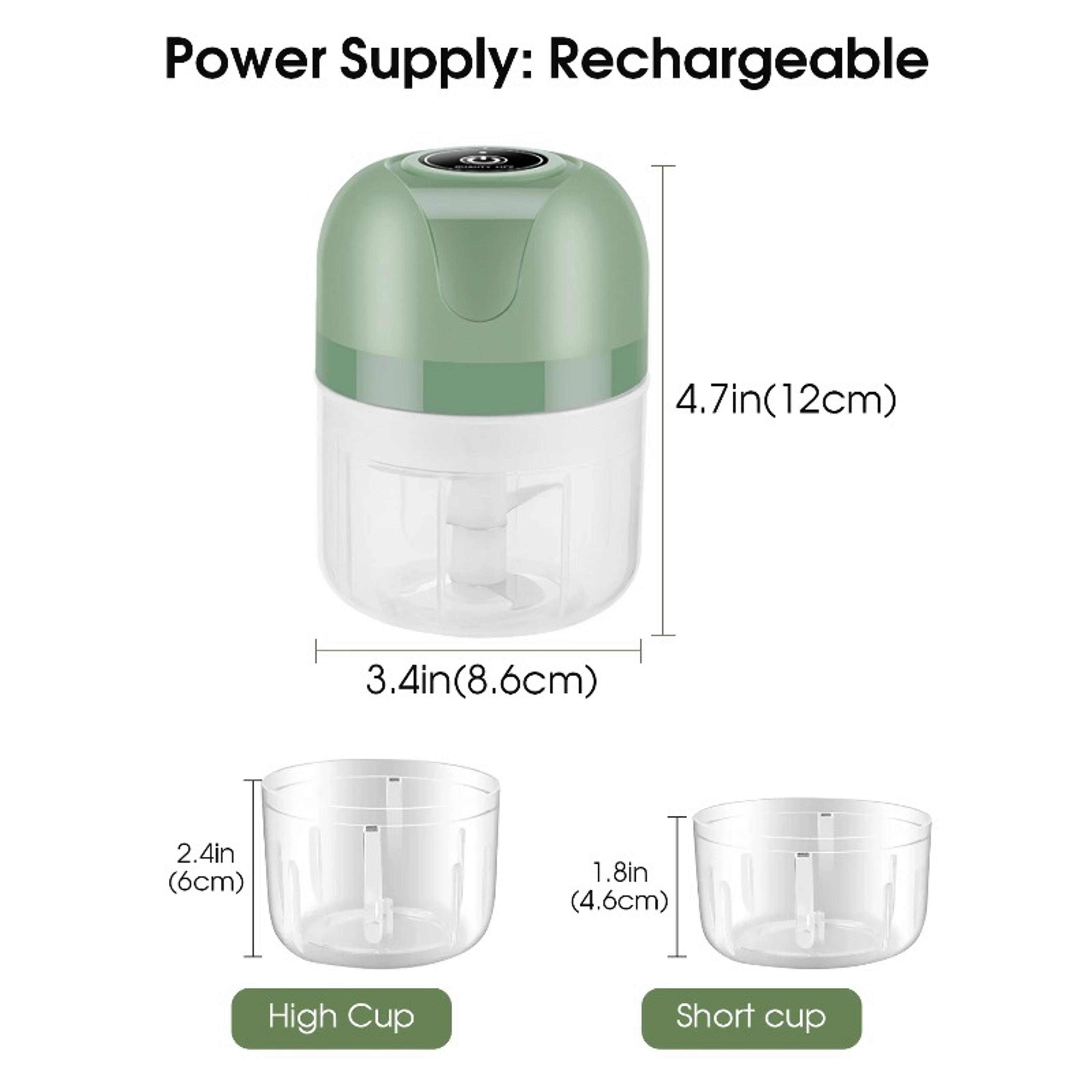 Mini Electric Garlic Chopper  Portable Food Processor 2
