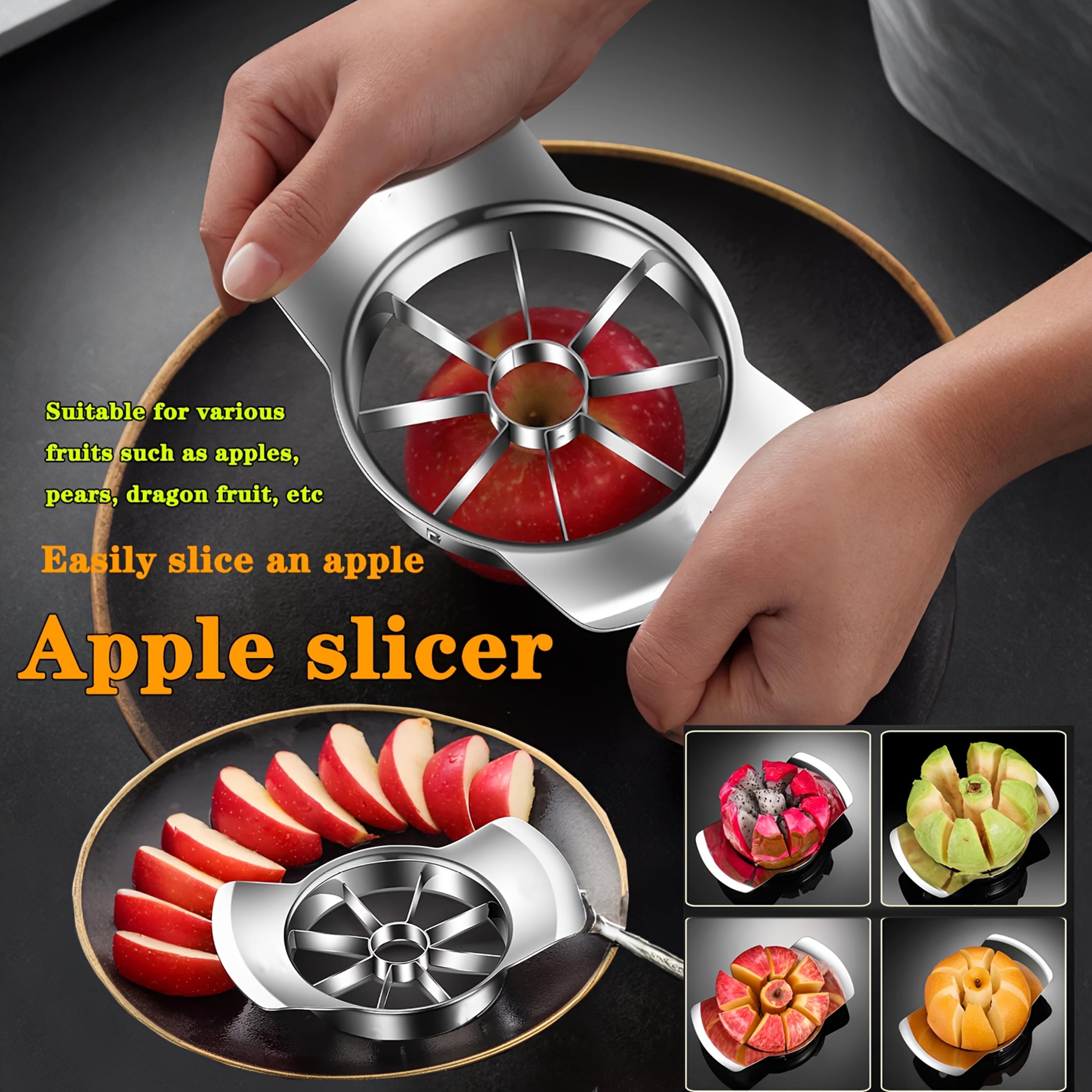 Stainless Steel Fruit Slicer  Peeler Set Easy To Use Kitchen Gadget For Apples Oranges  More 1