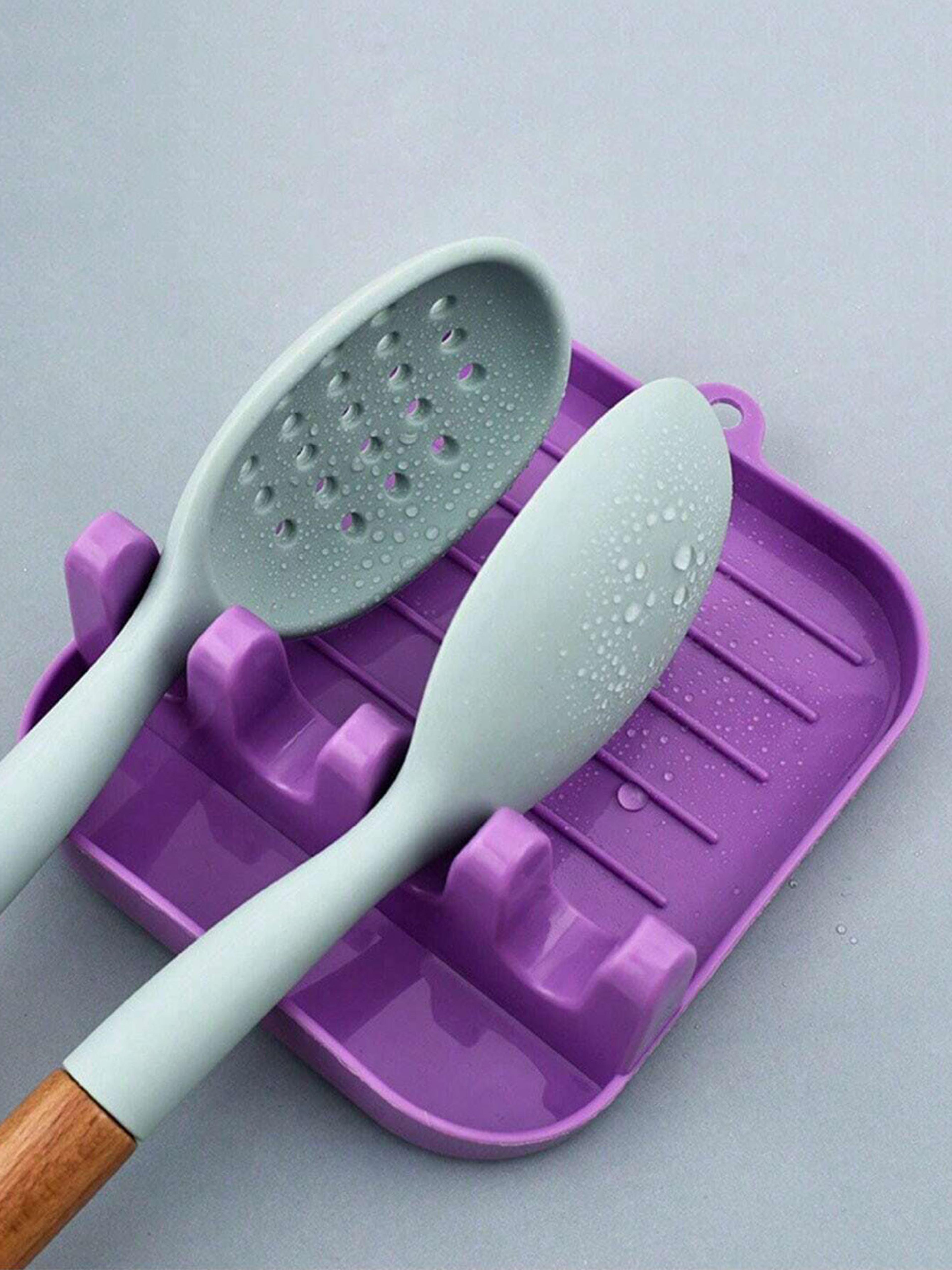 Multi Function Kitchen Utensil Holder And Spatula Rack Organizer With Drip Tray 6