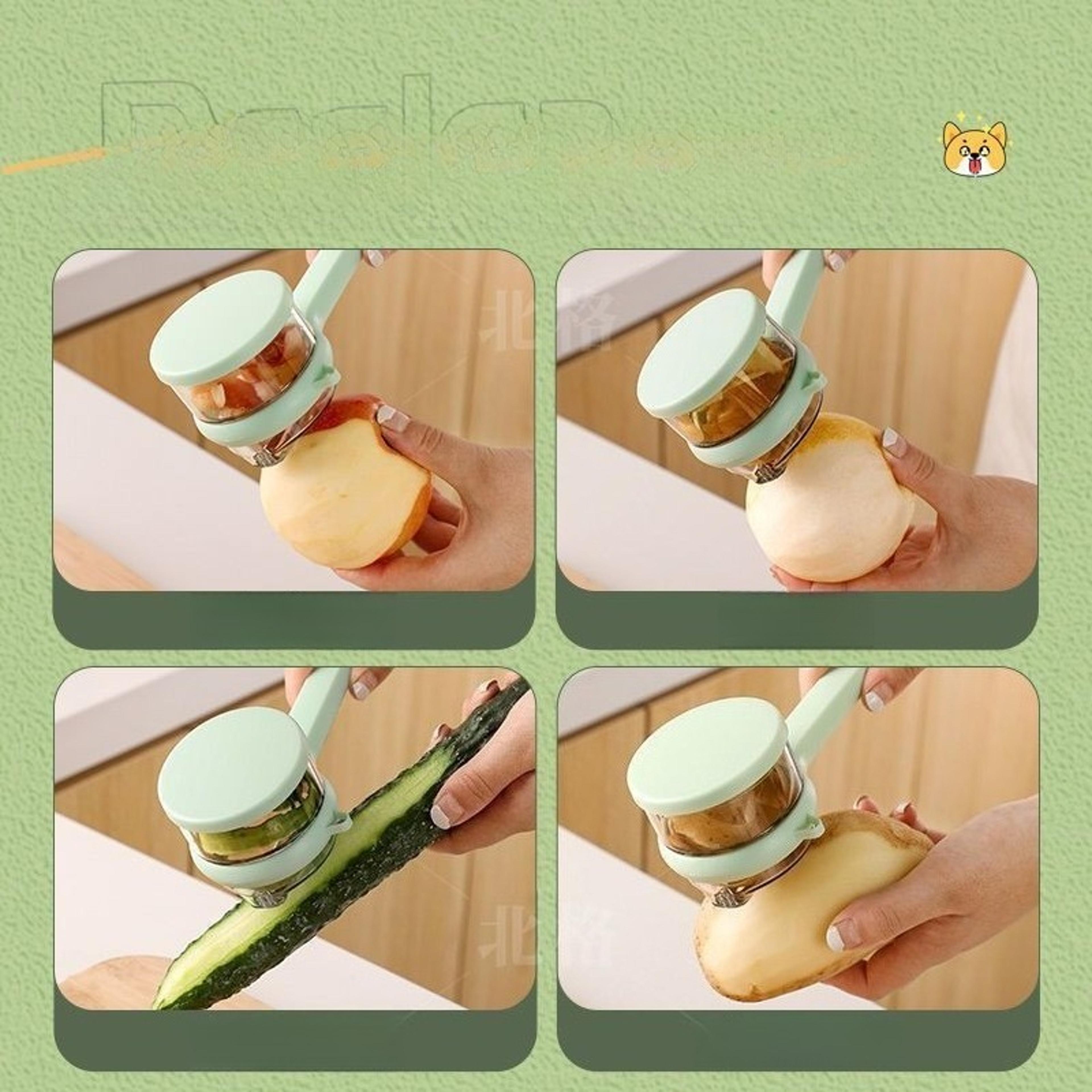 Multifunction Kitchen Peeler With Container Potato Fruit Vegetable Slicer Tool 2