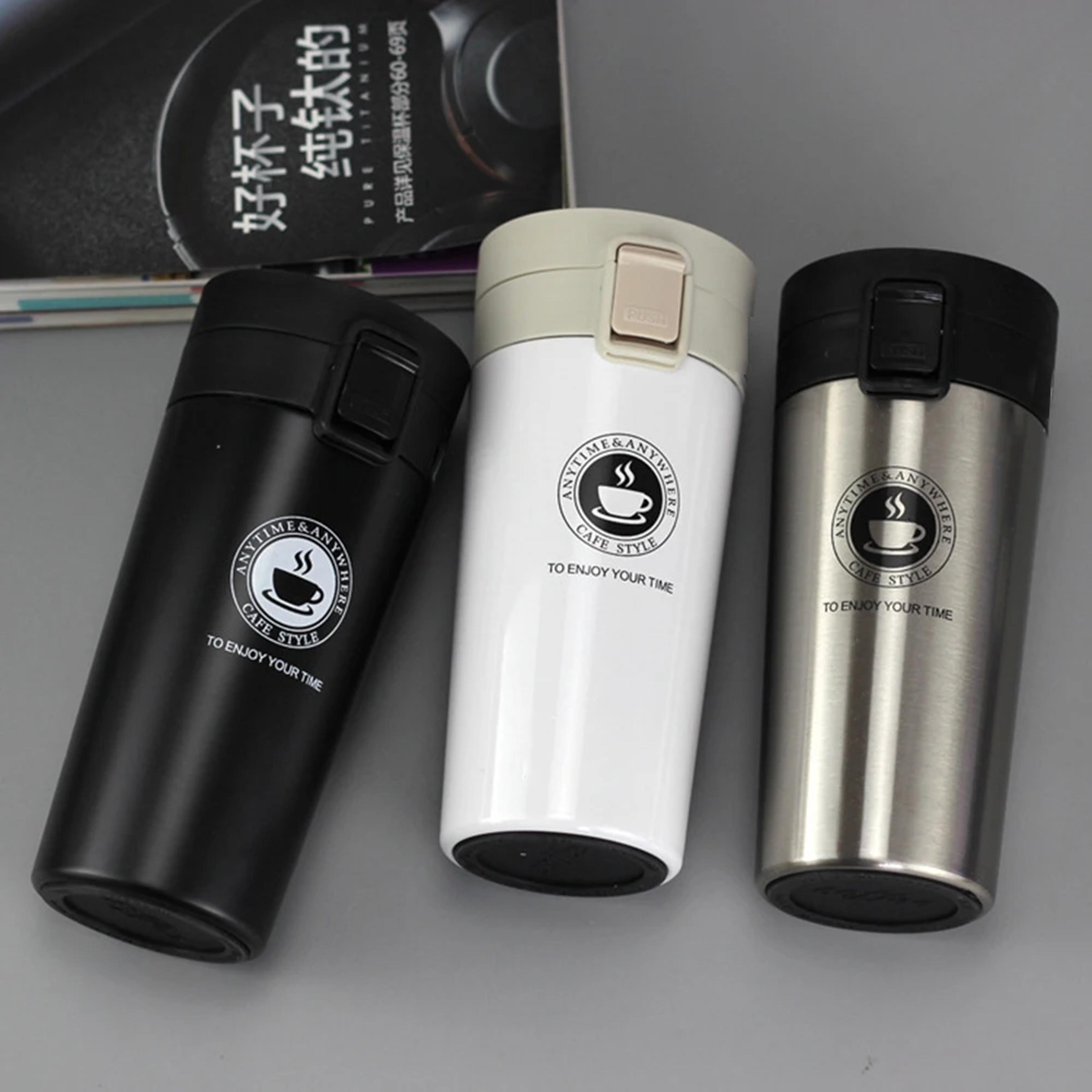 premium insulated coffee mug stainless steel thermos for travel & outdoor use