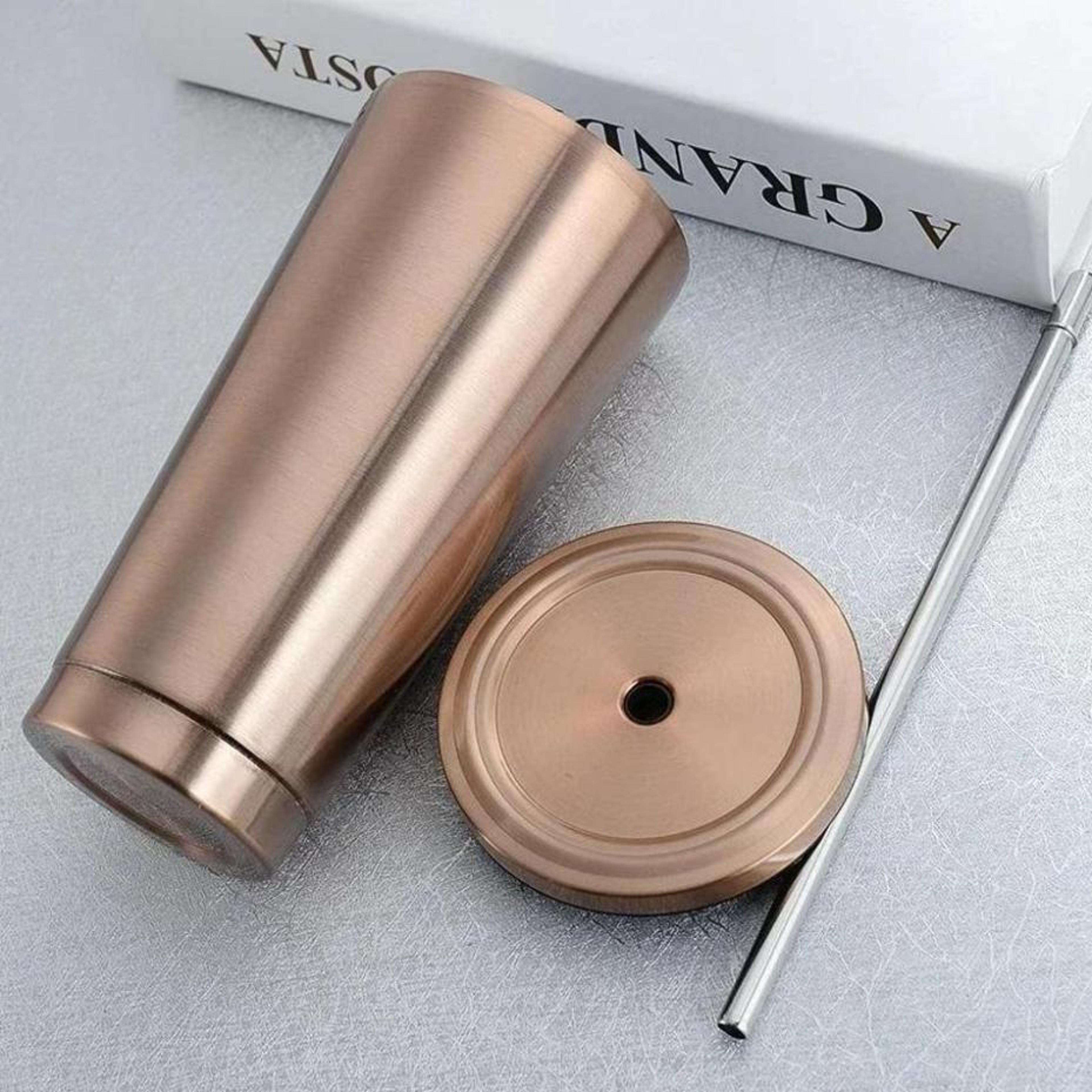 Premium Large Insulated Stainless Steel Cup With Straw Portable Travel Coffee Tumbler 3