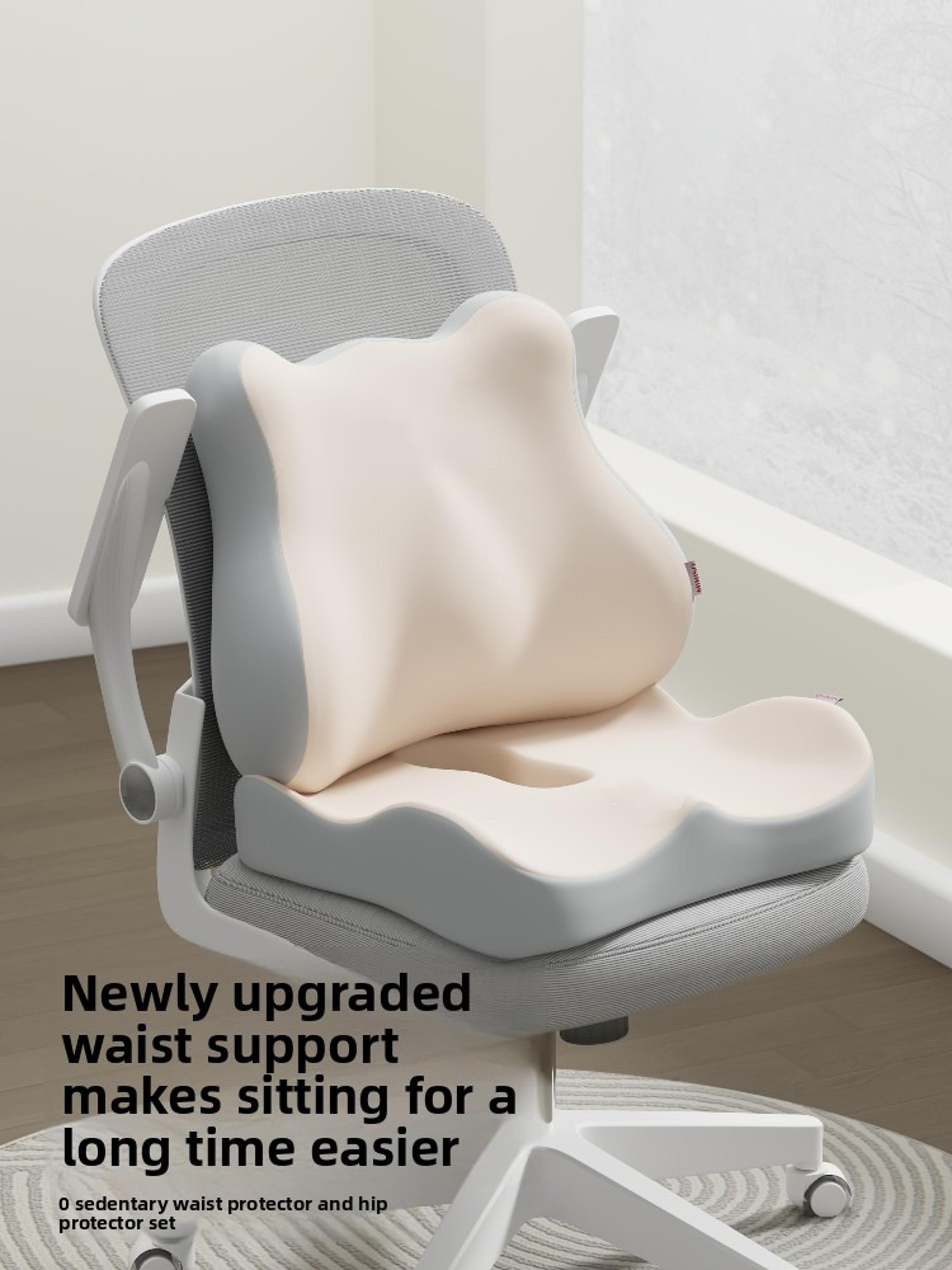 orthopedic memory foam seat cushion prostate relief for tailbone & sciatica pain non slip comfort for chair & car sea