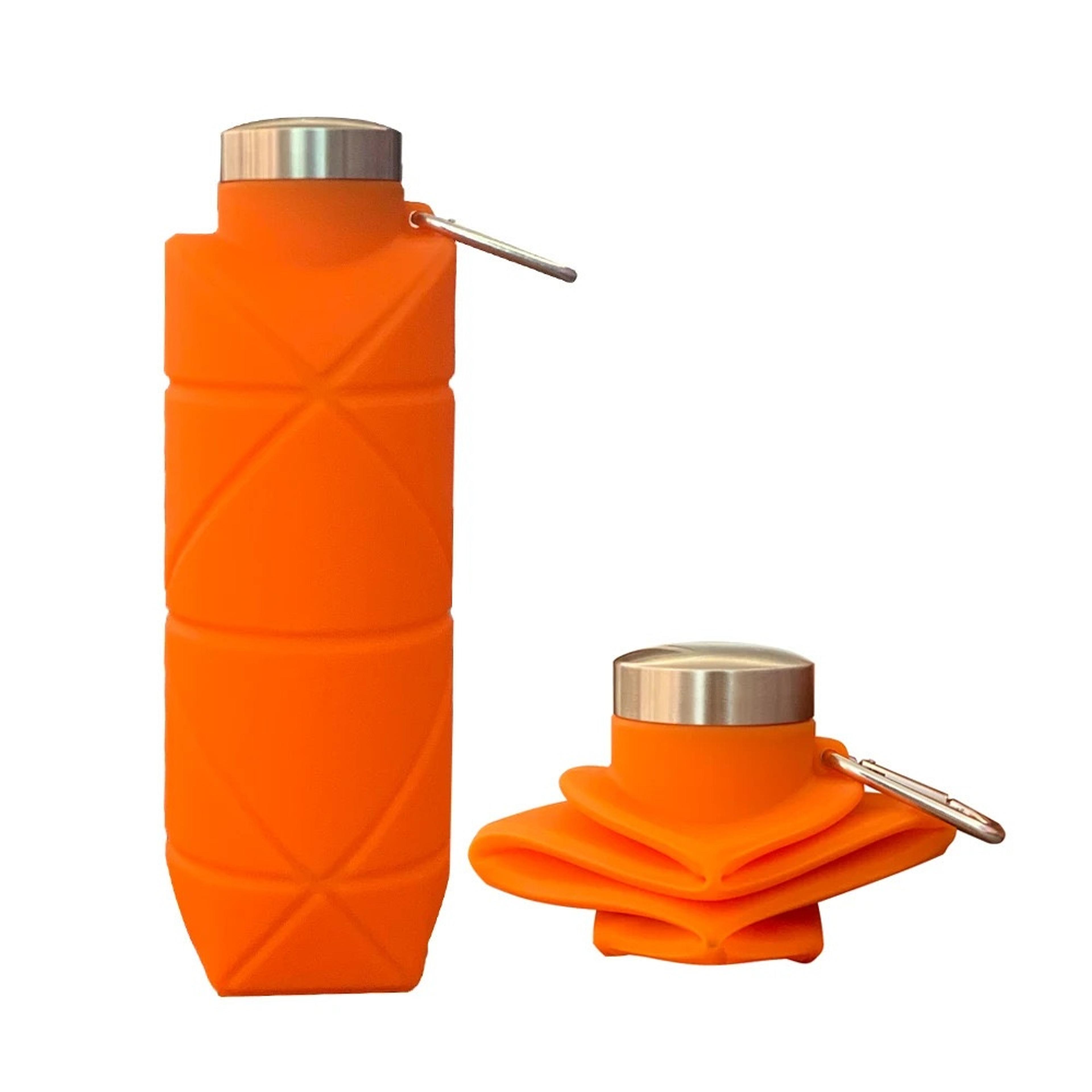 Collapsible Silicone Water Bottle Leakproof Reusable And Foldable Travel Bottle For Gym Hiking And  7