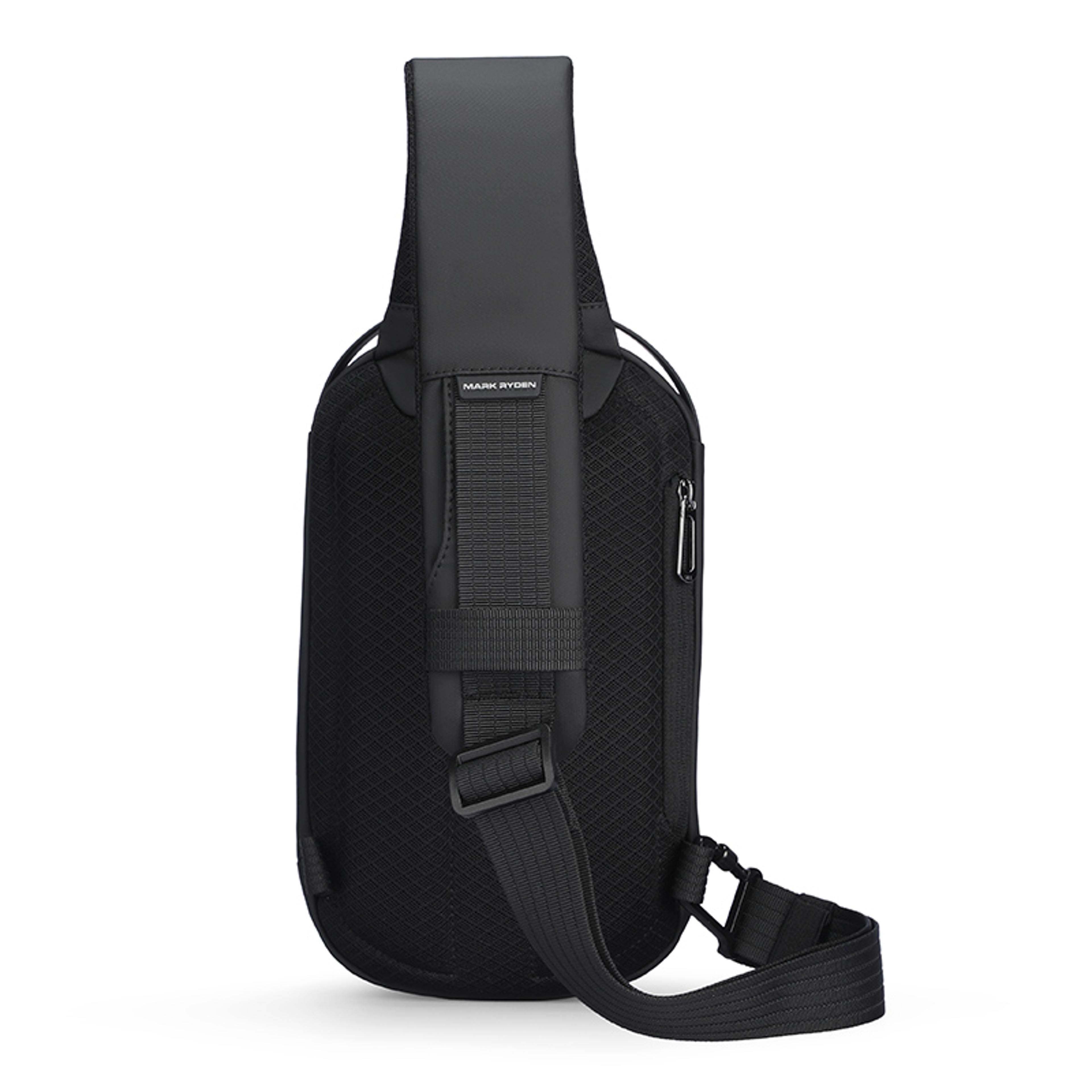 the ratio arc mini waterproof crossbody bag with usb port for daily use