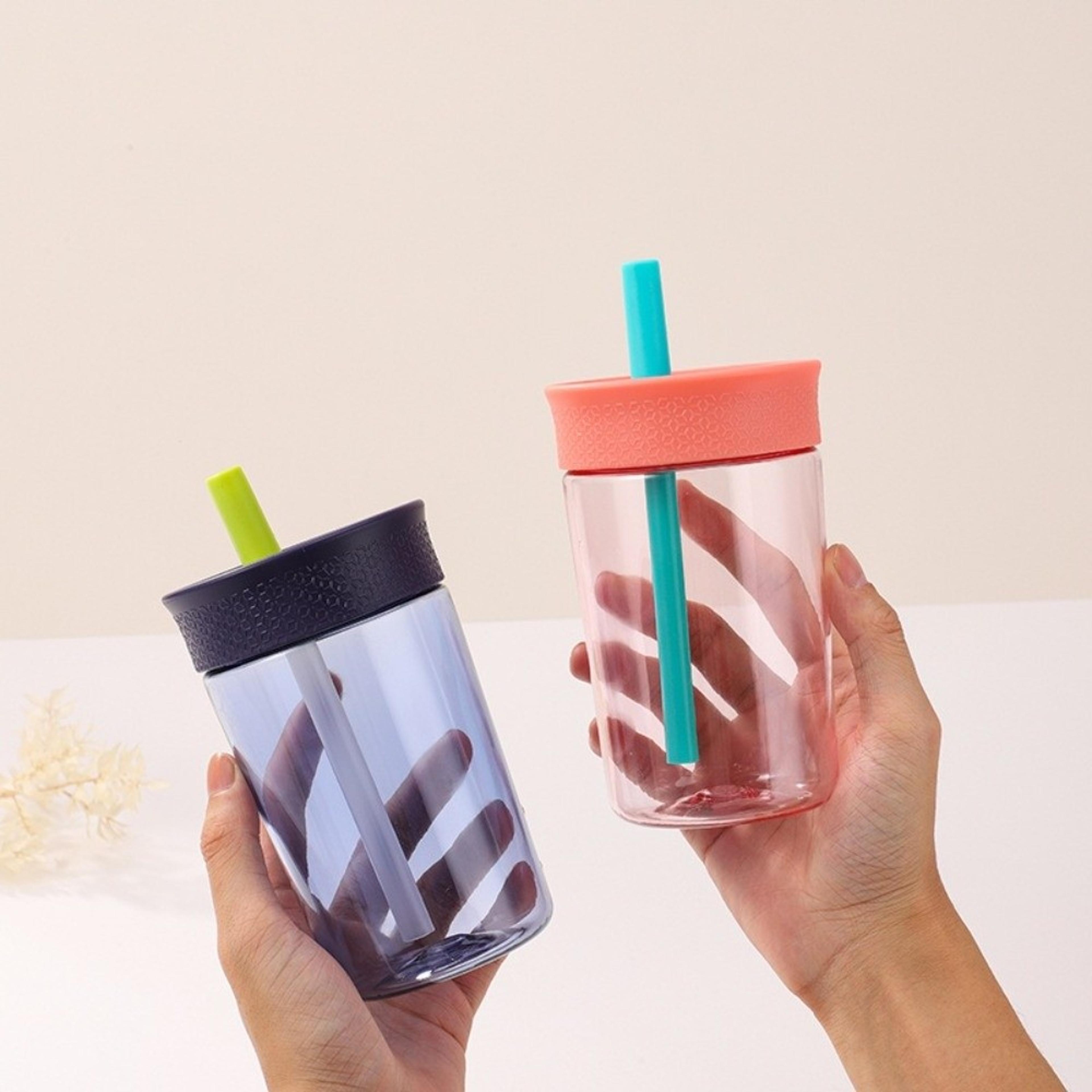 Mini Portable Straw Cup Cute Reusable Coffee Cup For Daily Sips 1
