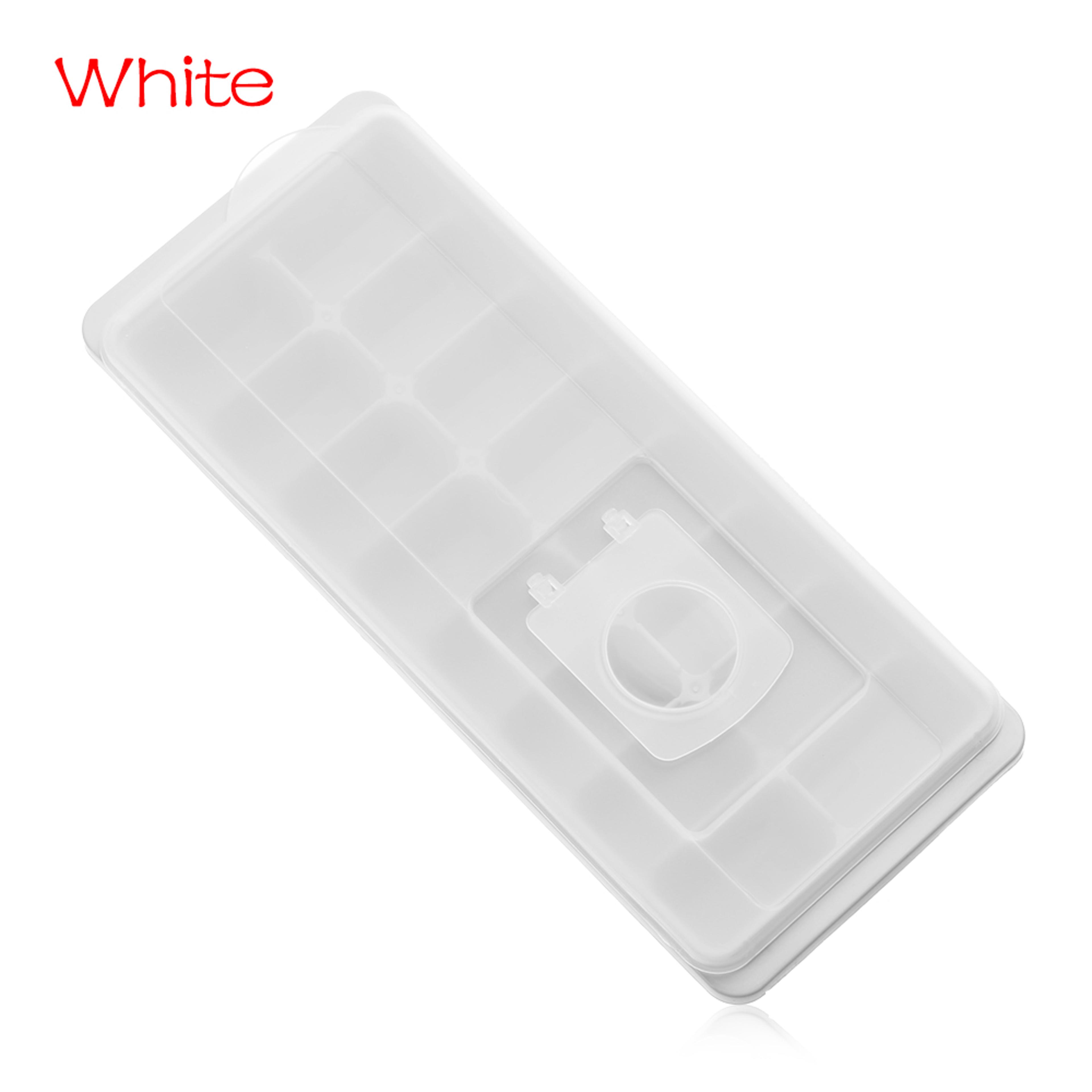Covered Ice Cube Tray With Lid Reusable Freezer Cube Mold For Jelly And Drinks 7