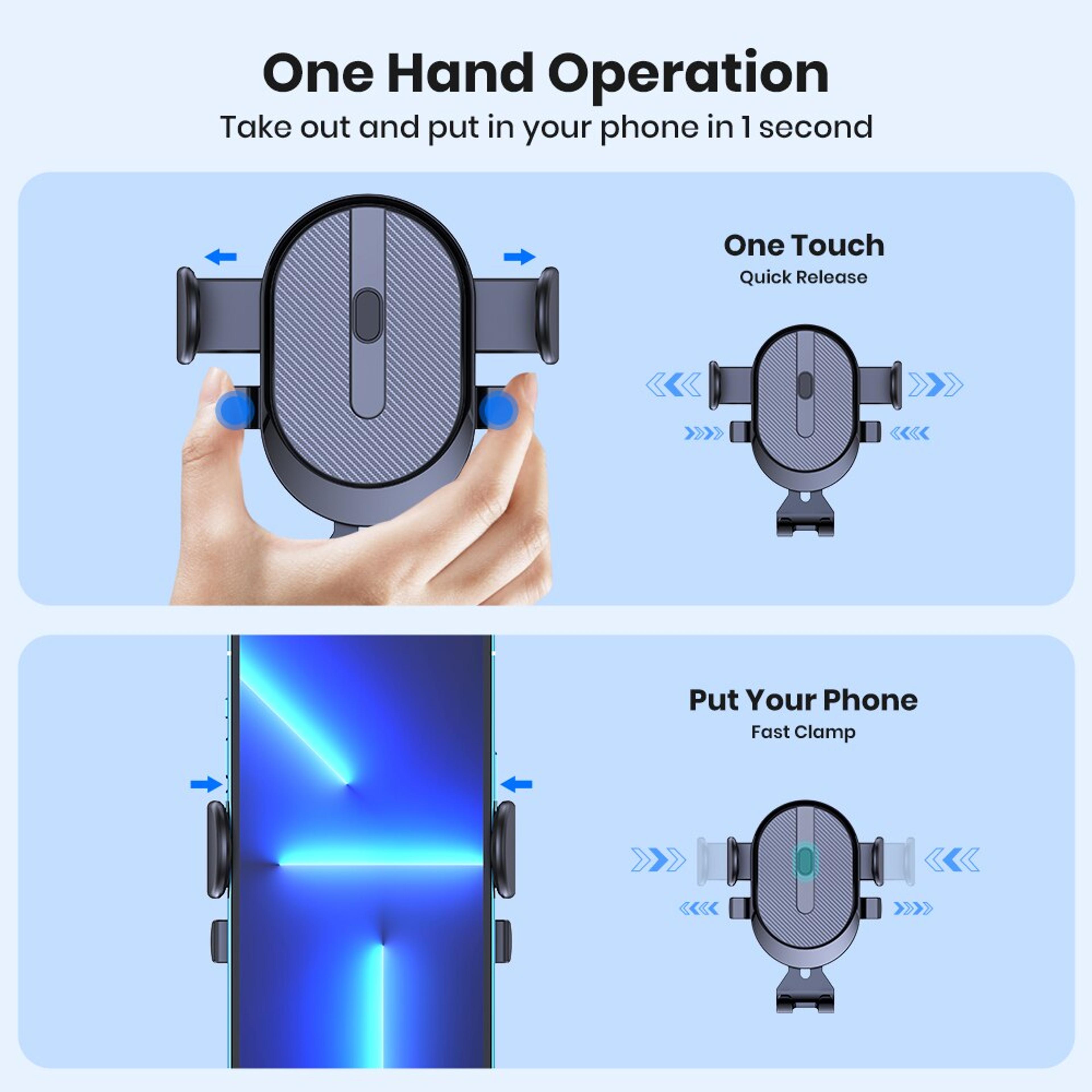 Rotating Gravity Car Phone Holder Air Vent Mount For GPS And Smartphones 3