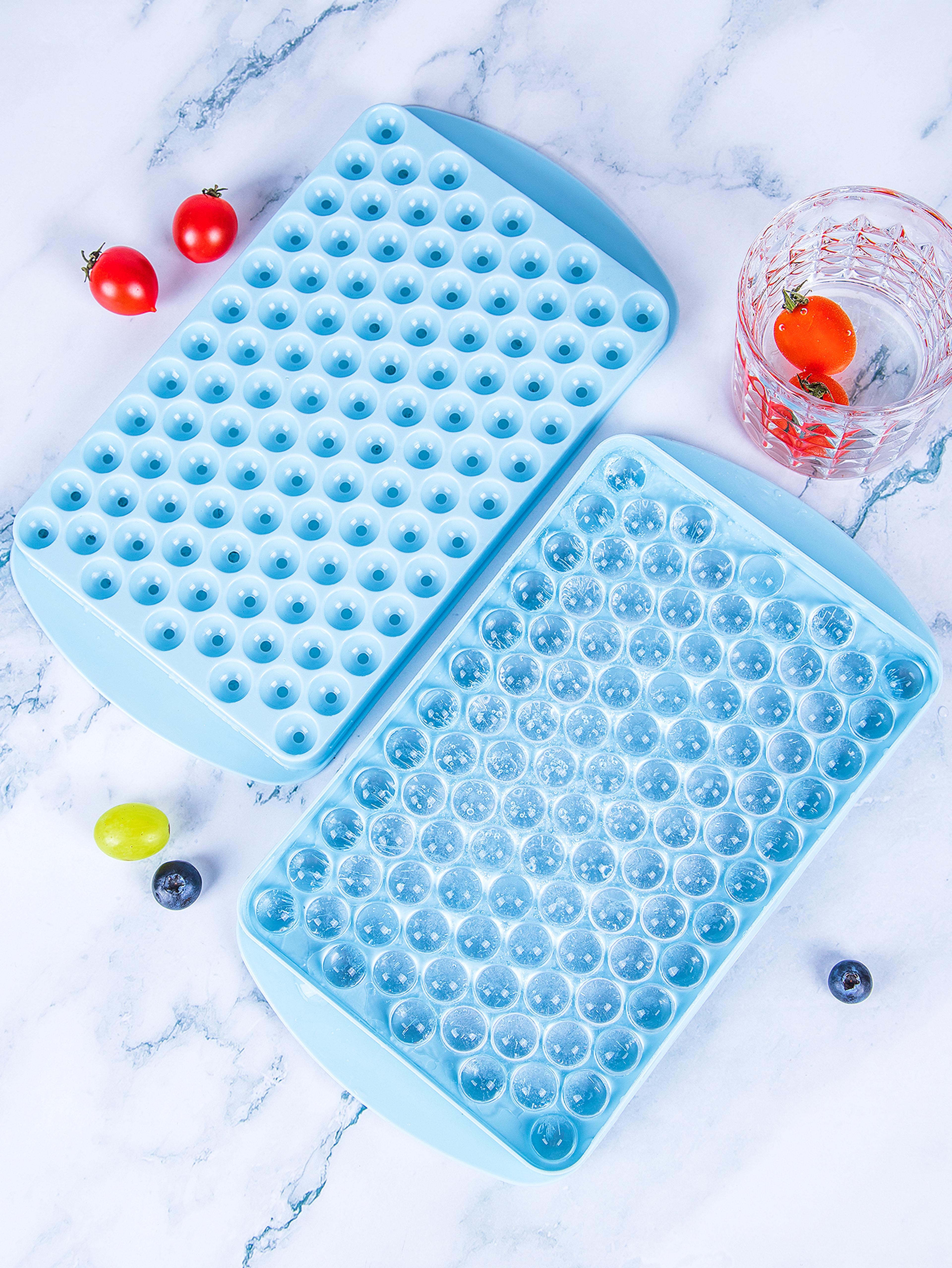 Stackable Silicone Ice Cube Trays With Lids Easy Release Food Grade Freezer Mold 3