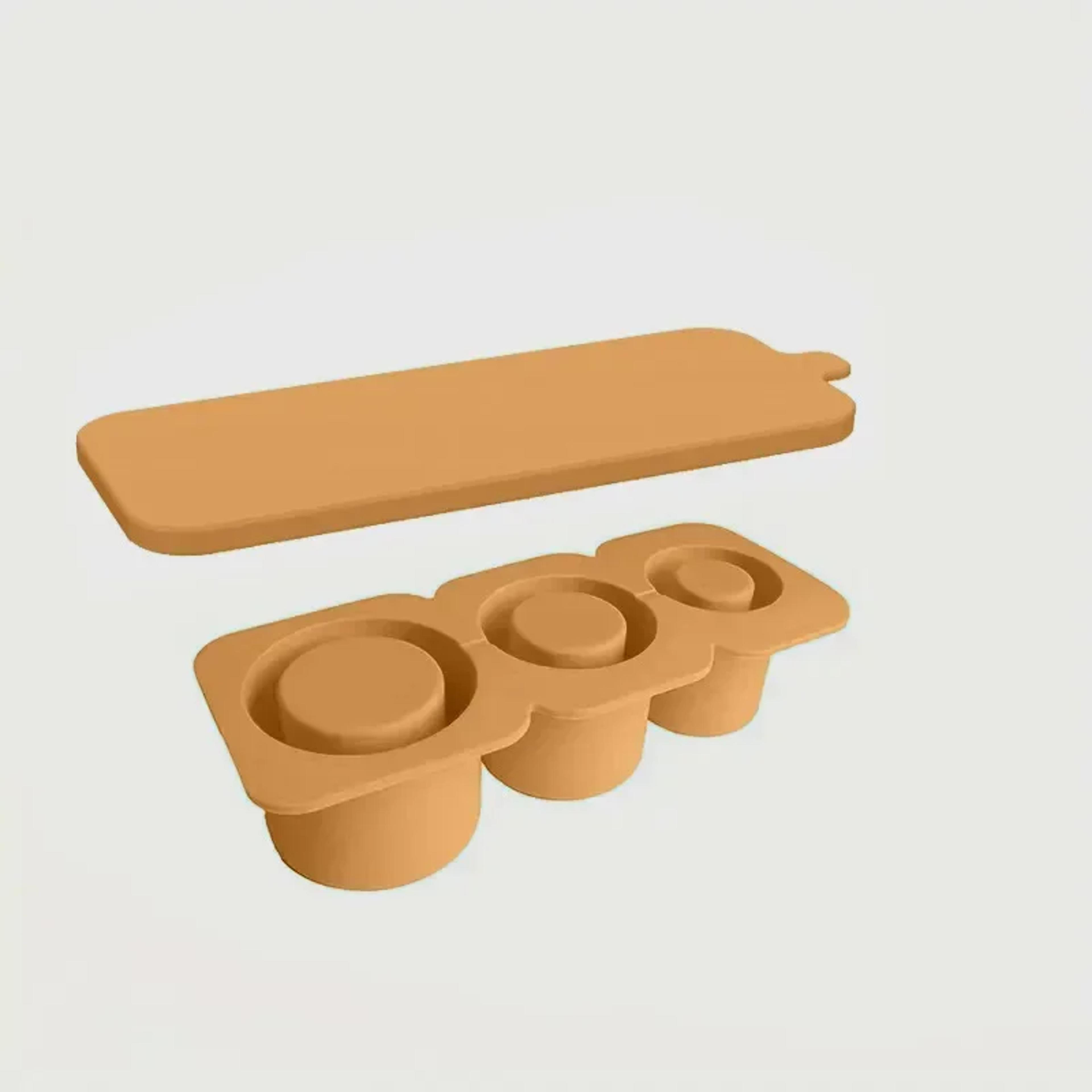 Silicone Ice Cube Mold Reusable Cylindrical Tray For Quick Freezing And Easy Demolding 7