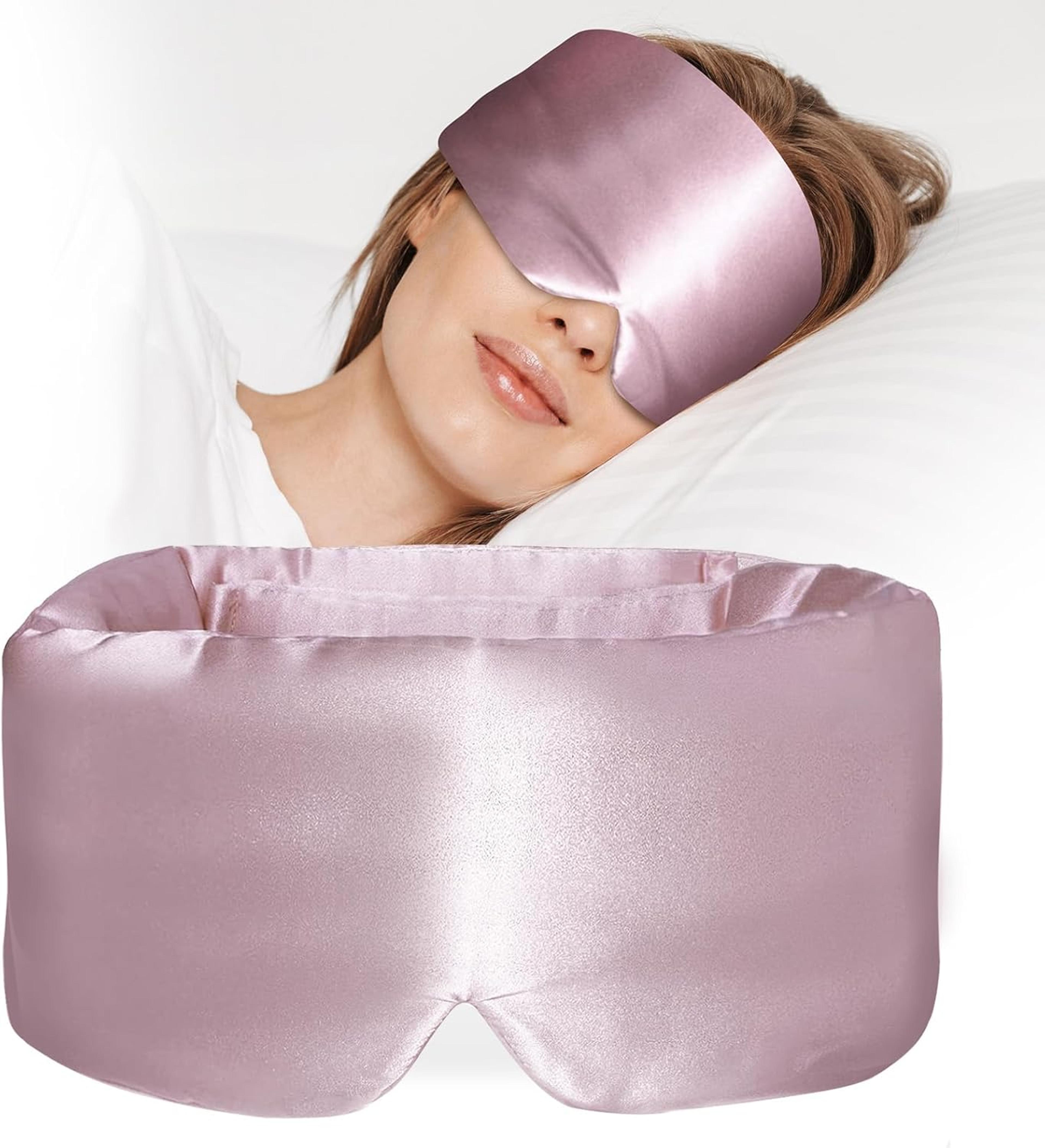 Silk Sleep Mask Large Comfortable Eye Cover For Sleeping Pressure Free  Complete Blackout For Women 5