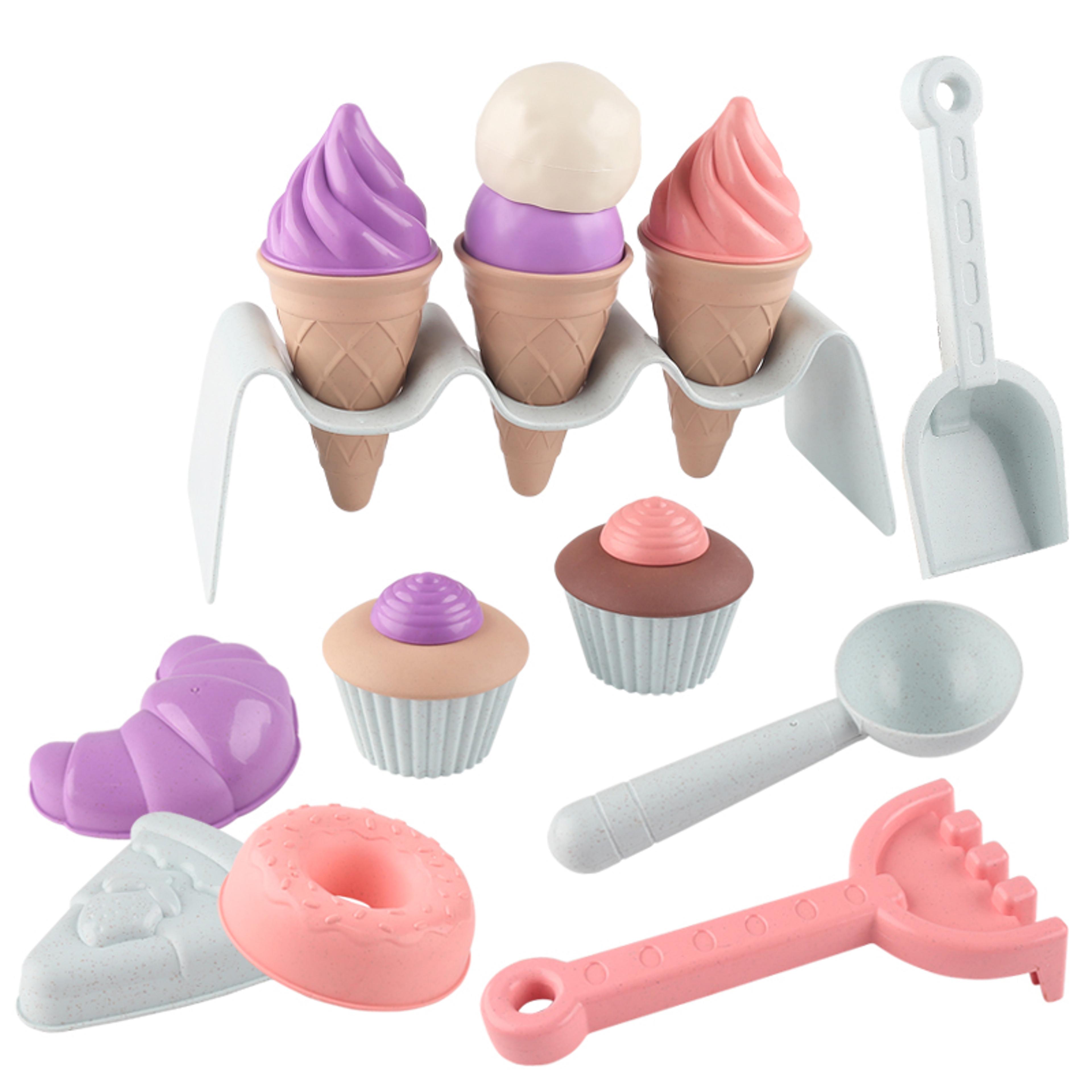Childrens Ice Cream Cone Beach Play Set With Backpack Perfect Sand Digging And Snow Play Tools For  1