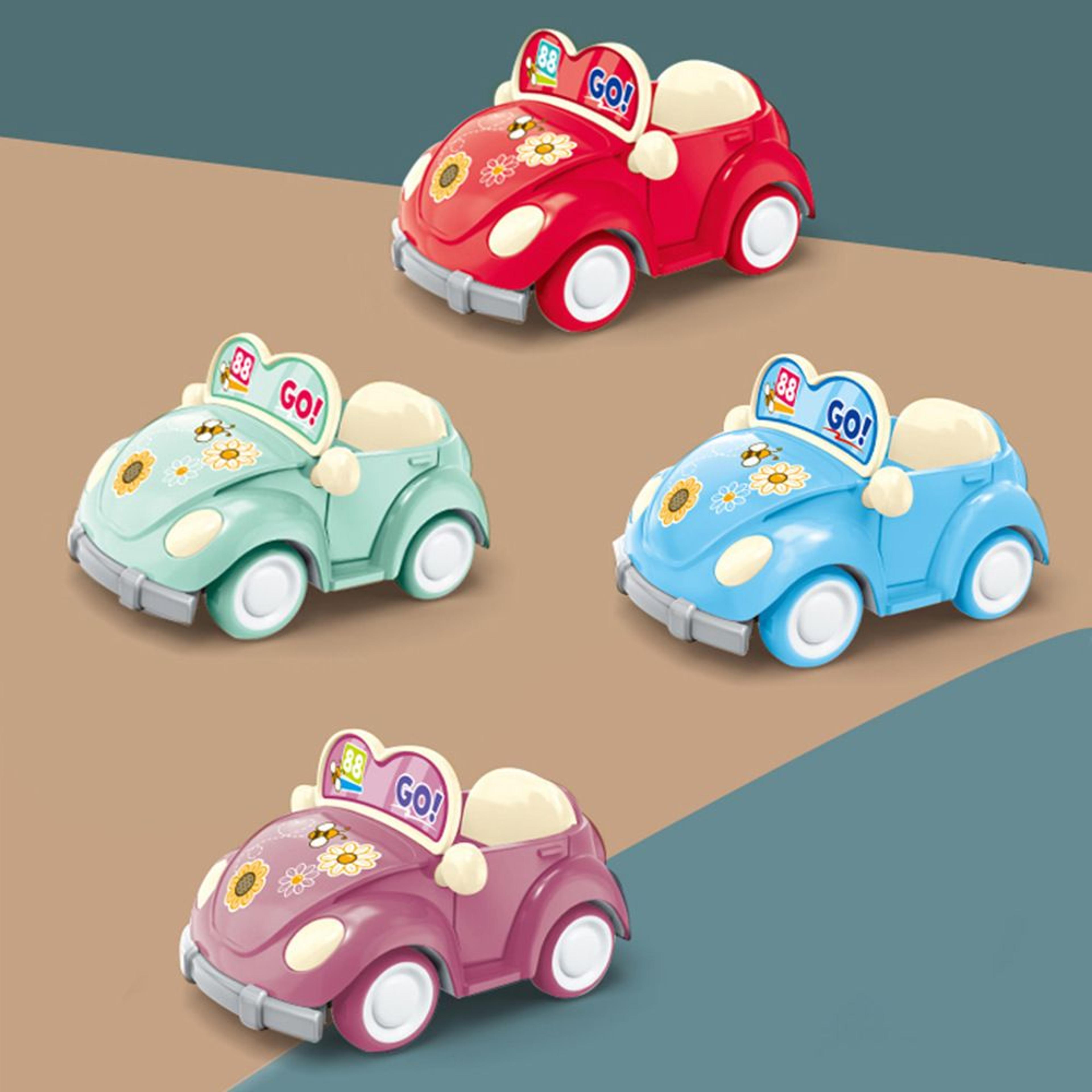 Convertible Purple Car Toy Model Set Pull Back Miniature Dollhouse Furniture For Kids Perfect For B 2