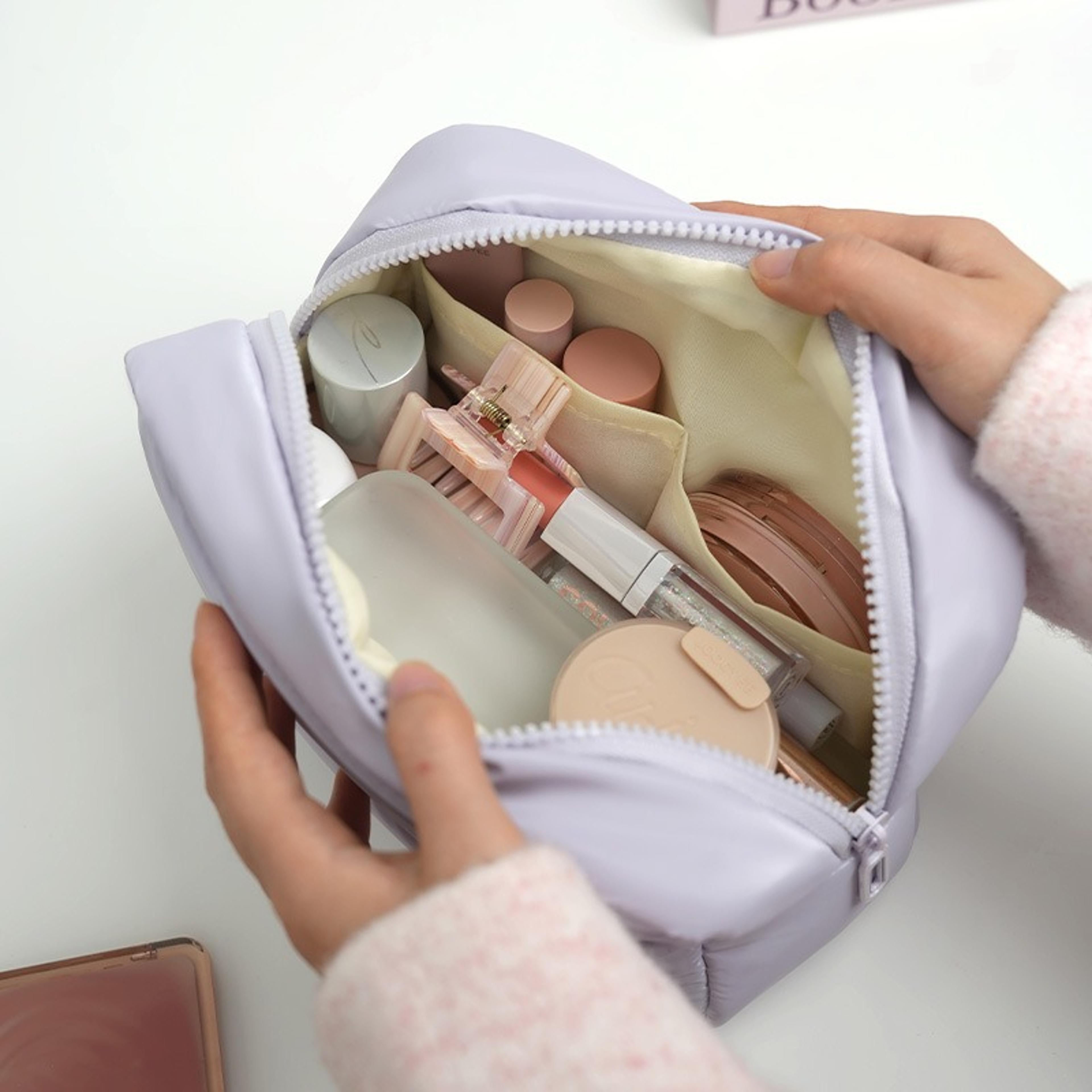 Large Capacity Travel Makeup Bag Cosmetic Organizer With Handle 3
