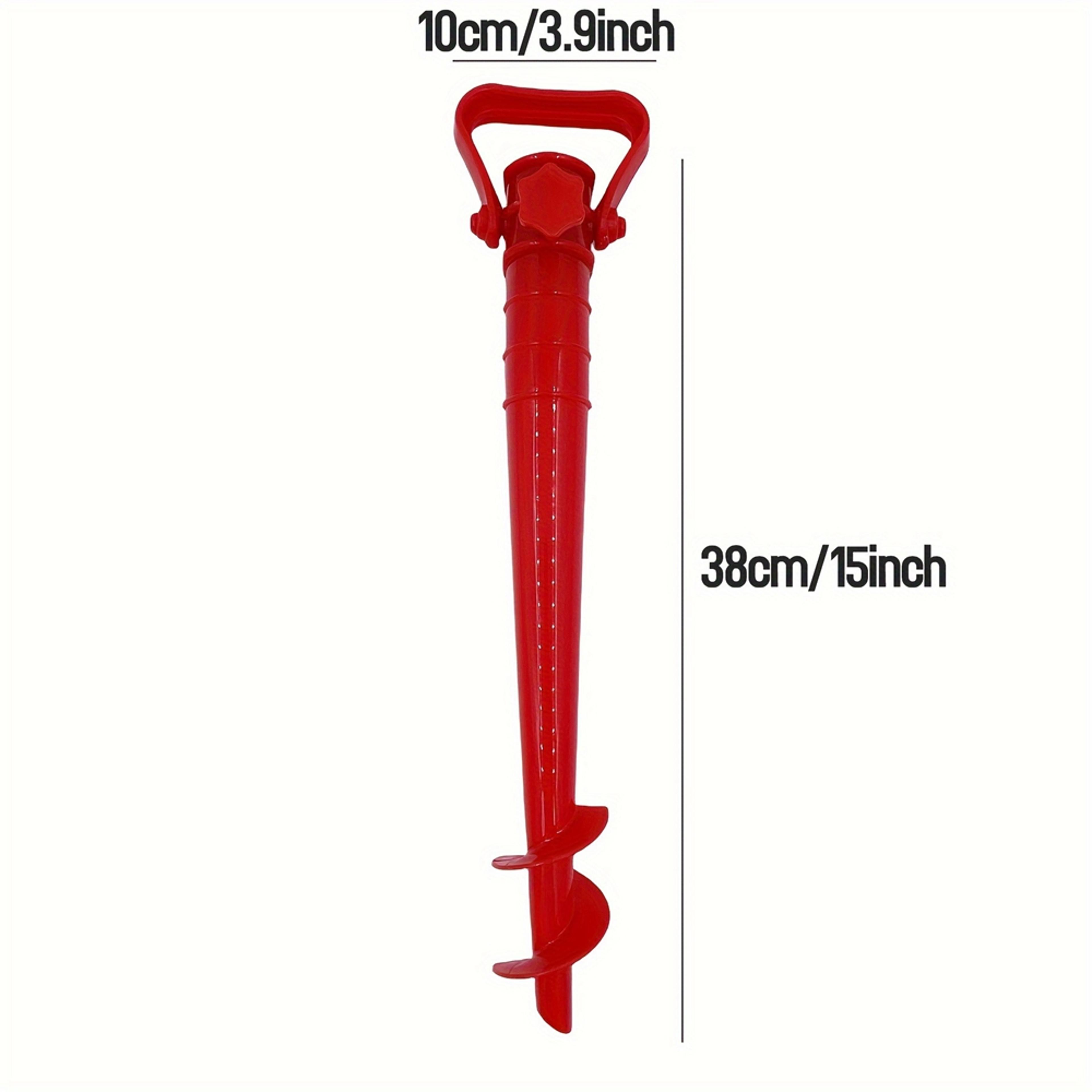 WindSecure Beach Umbrella Anchor Spiral Stand For Sand Grass And Patio 2