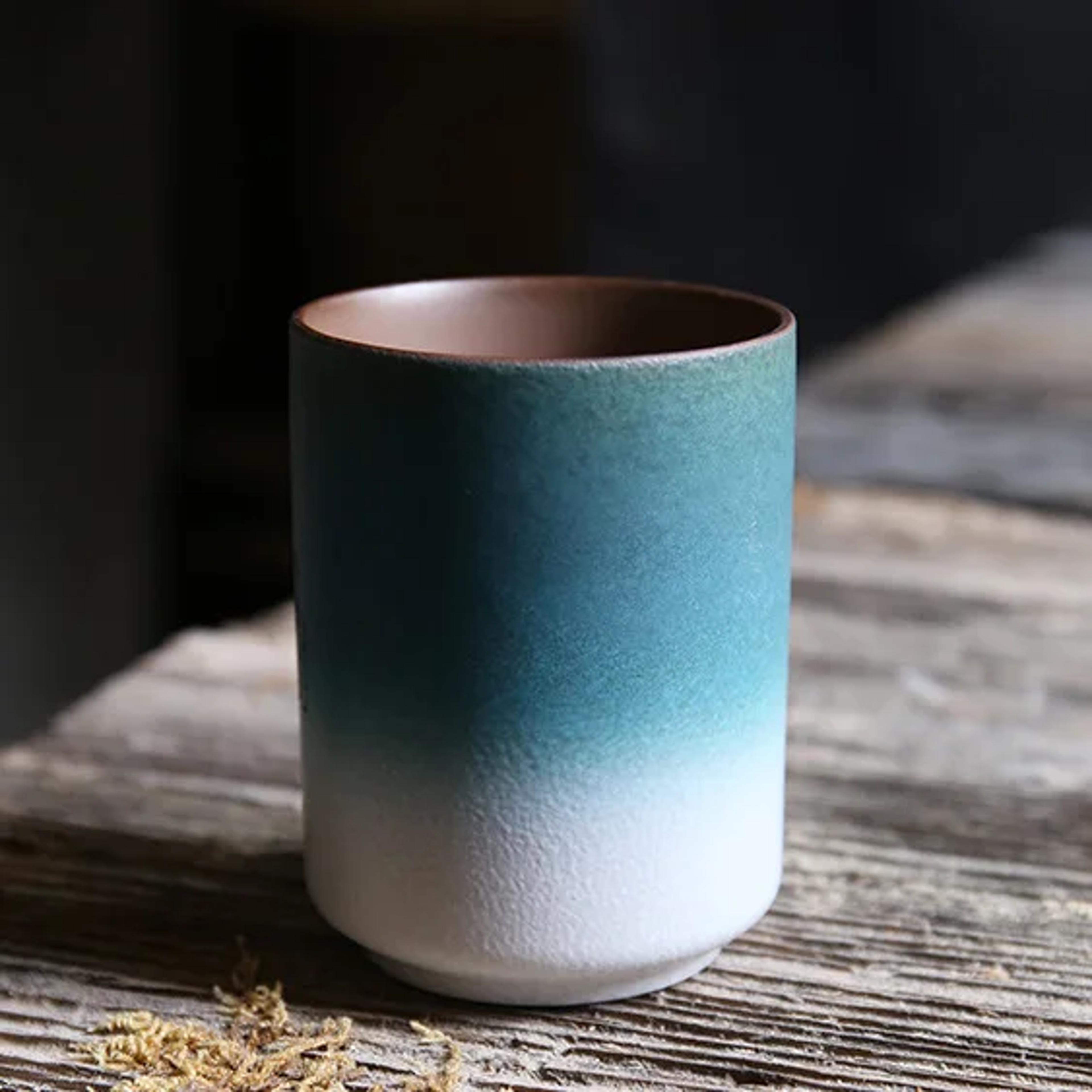 Ceramic Mug Retro Gradient Stoneware Coffee Tea Cup 5