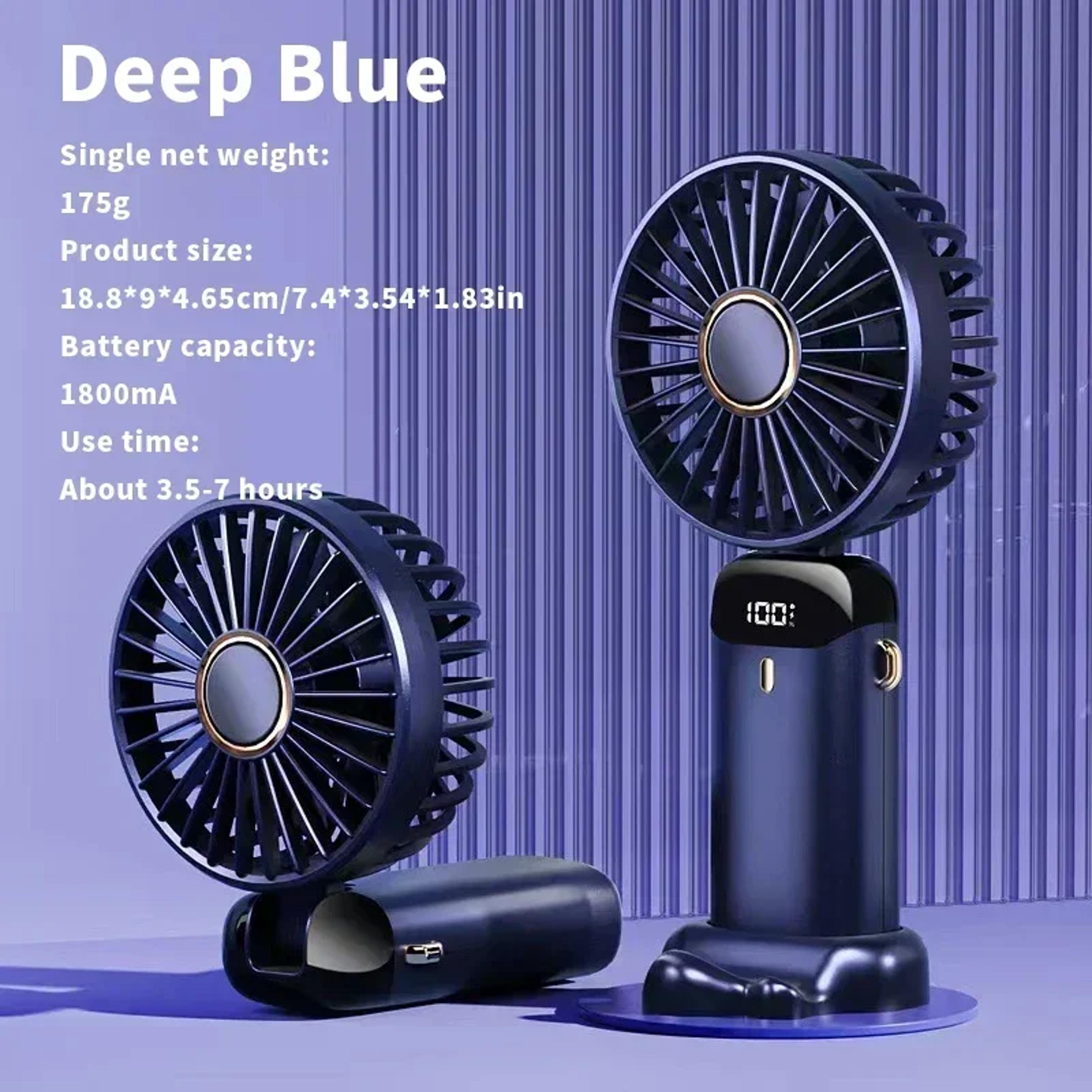 Foldable Portable Handheld Fan USB Rechargeable Mini Neck And Desktop Fan 9