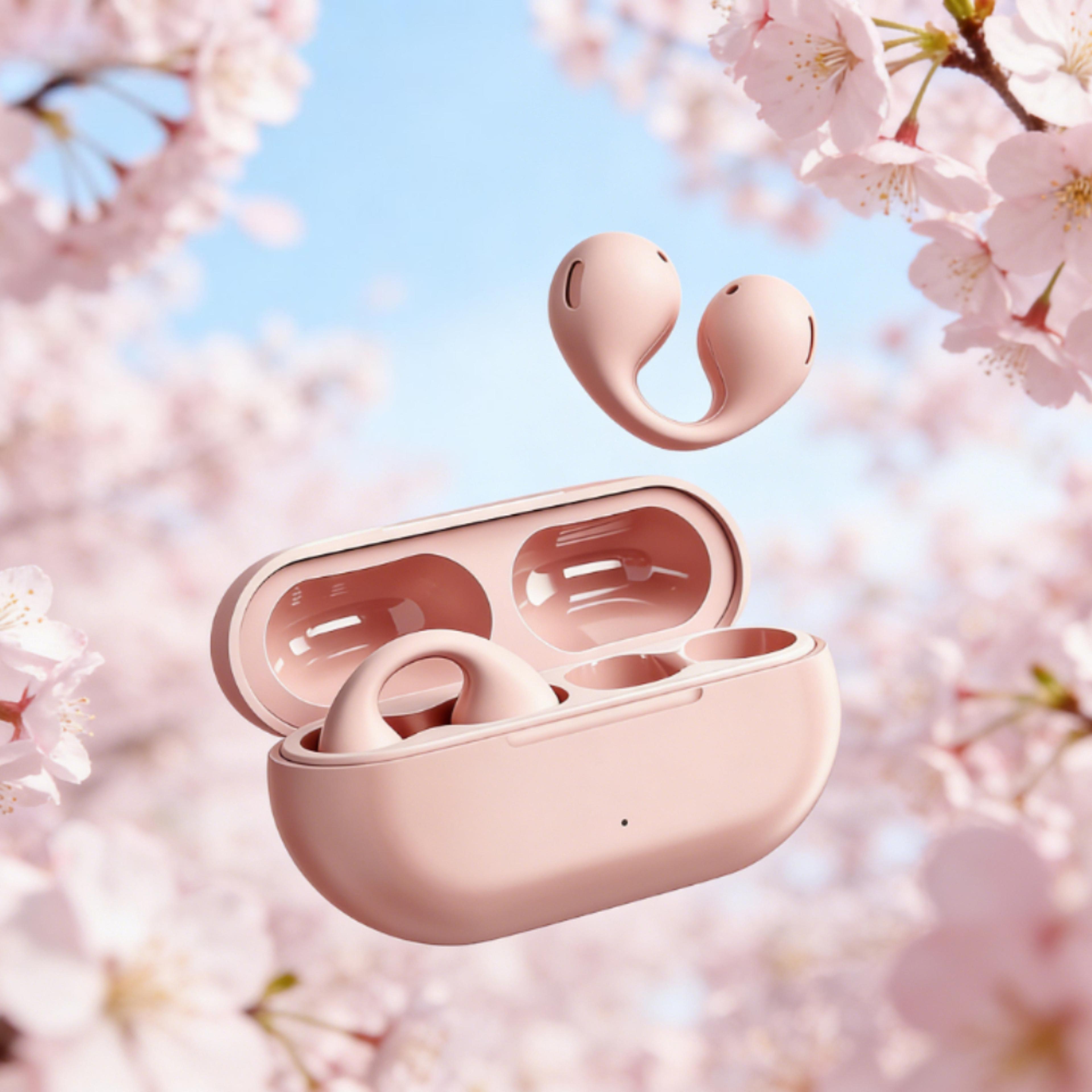 Bluetooth Clip On Earbuds With Charging Case For Running And Sport 0