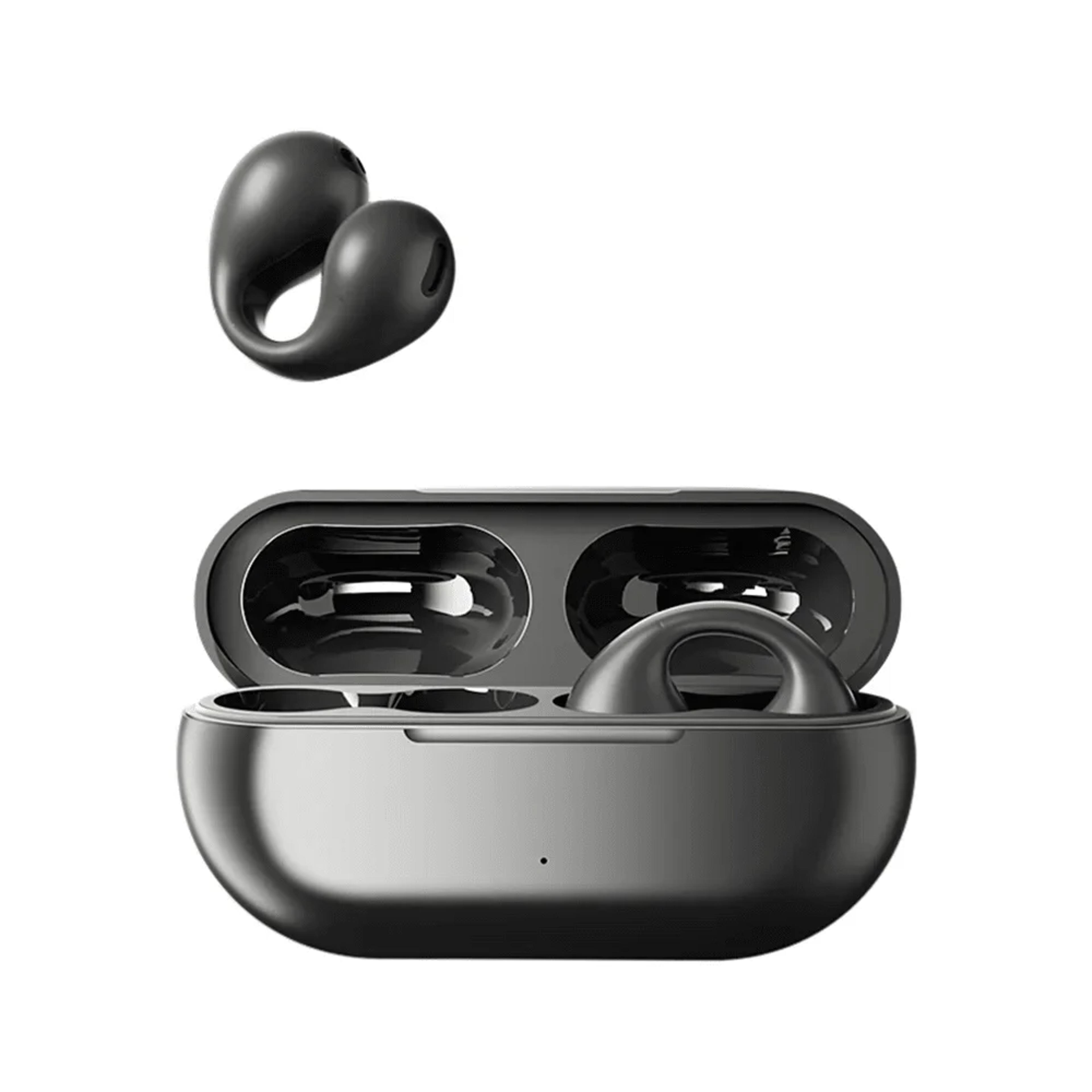 Bluetooth Clip On Earbuds With Charging Case For Running And Sport 6