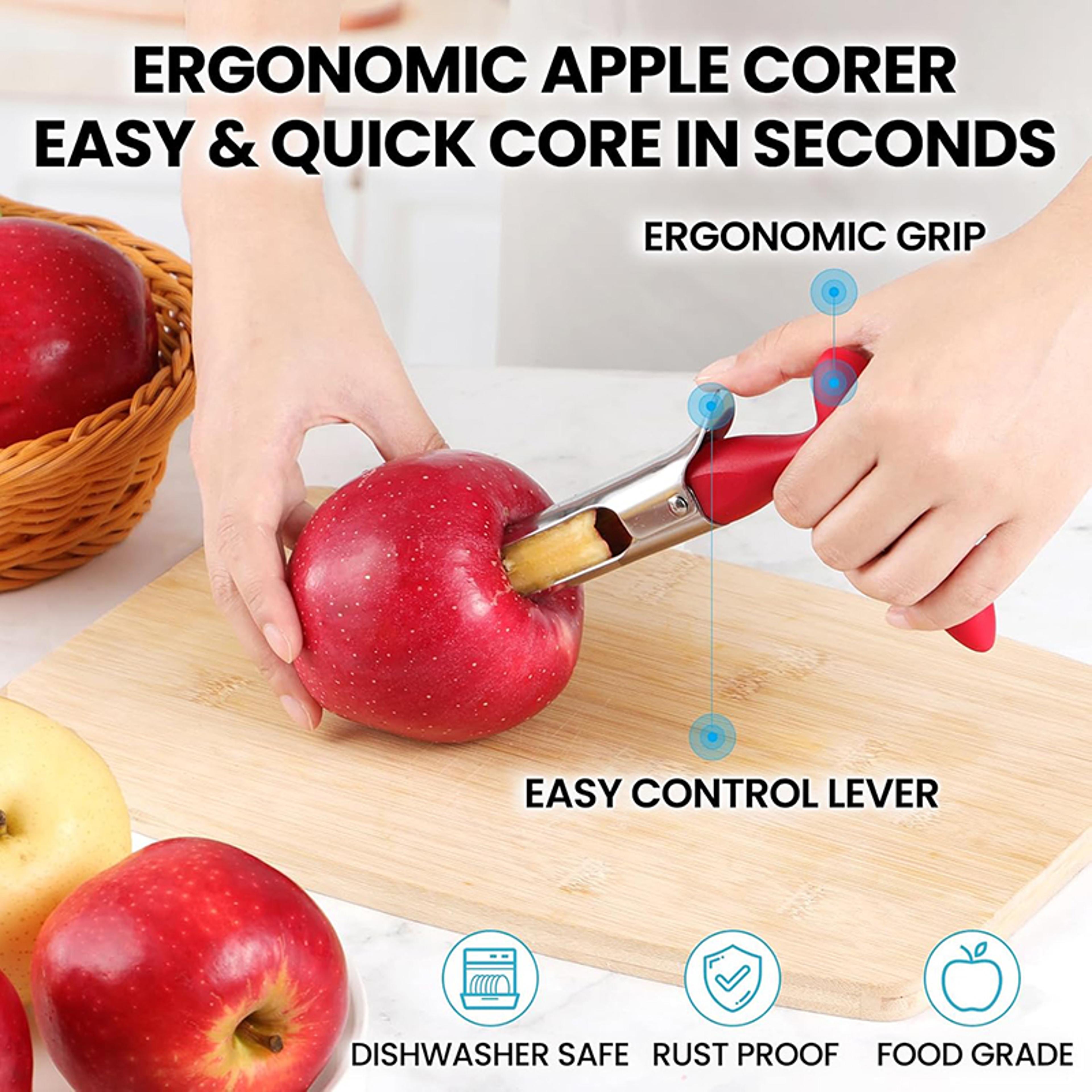 Stainless Steel Apple Corer Tool For Apples And Pears Easy Fruit Core Remover 1