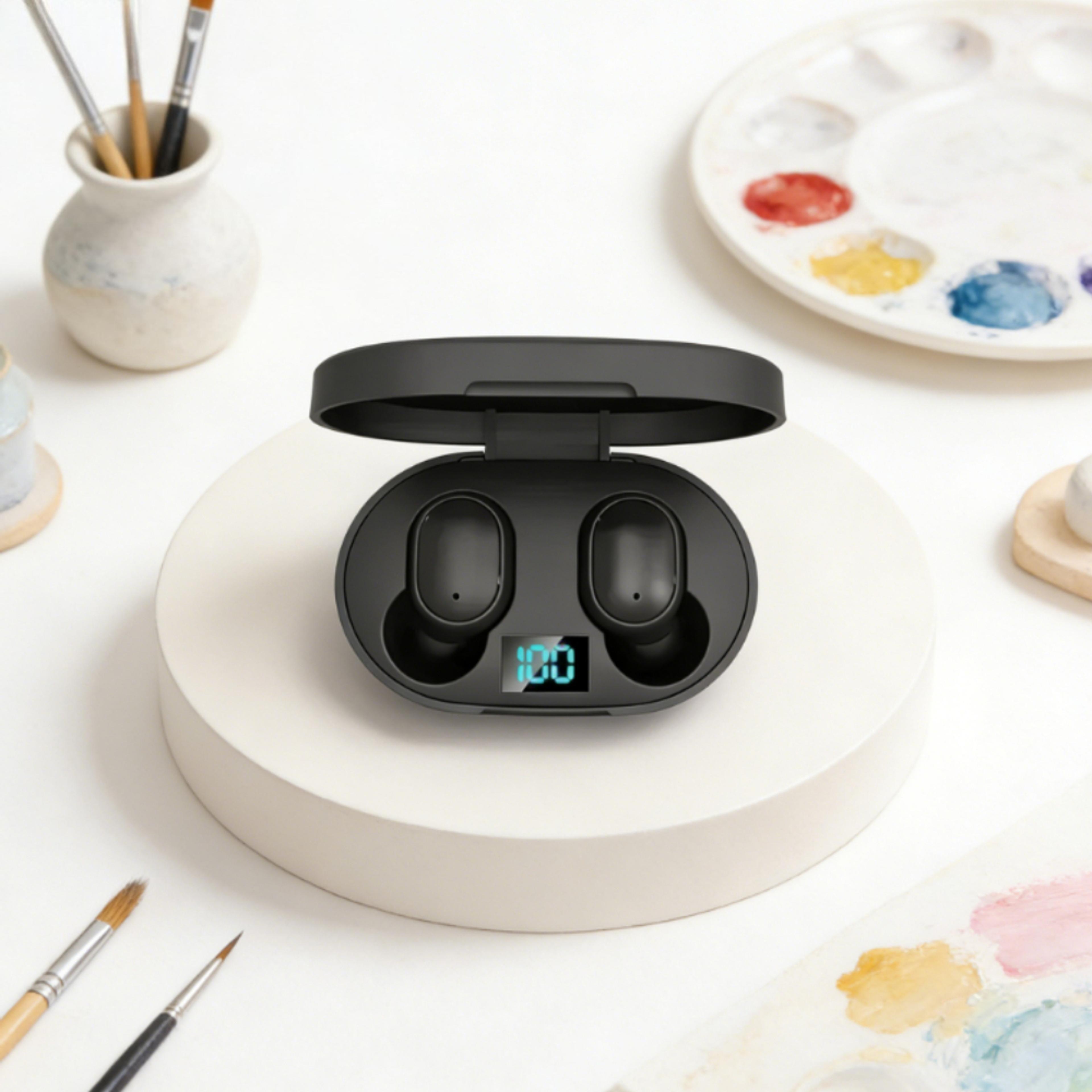 wireless bluetooth earbuds with noise cancelling mic for smartphones