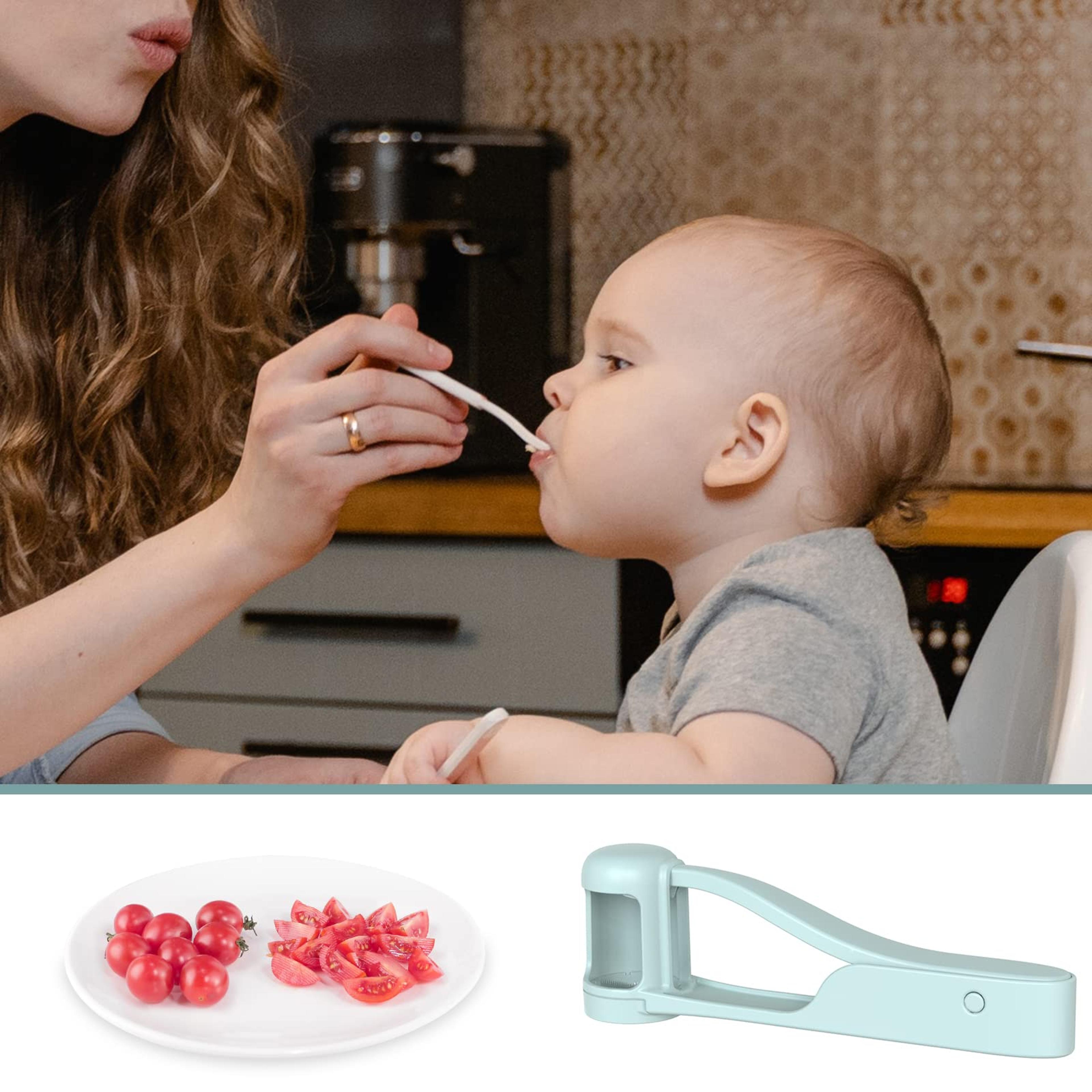 New Grape Cherry Tomato Strawberry Cutter Quarter Slicer Tool Stainless Steel Kitchen Gadget Fruit  0