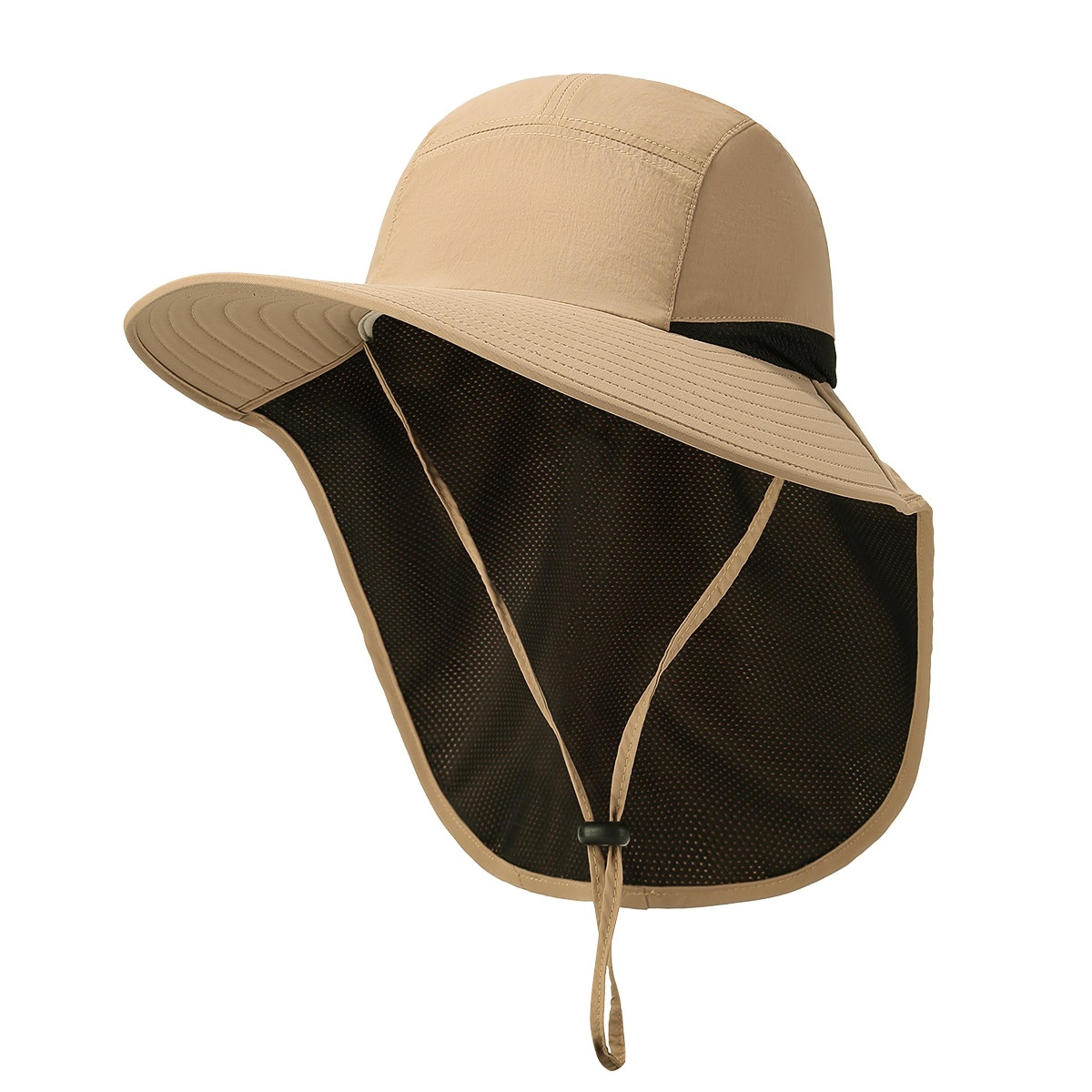 Premium Outdoor Sun Protection Hat With Neck Flap Adjustable Windproof Fishing  Hiking Hat 2