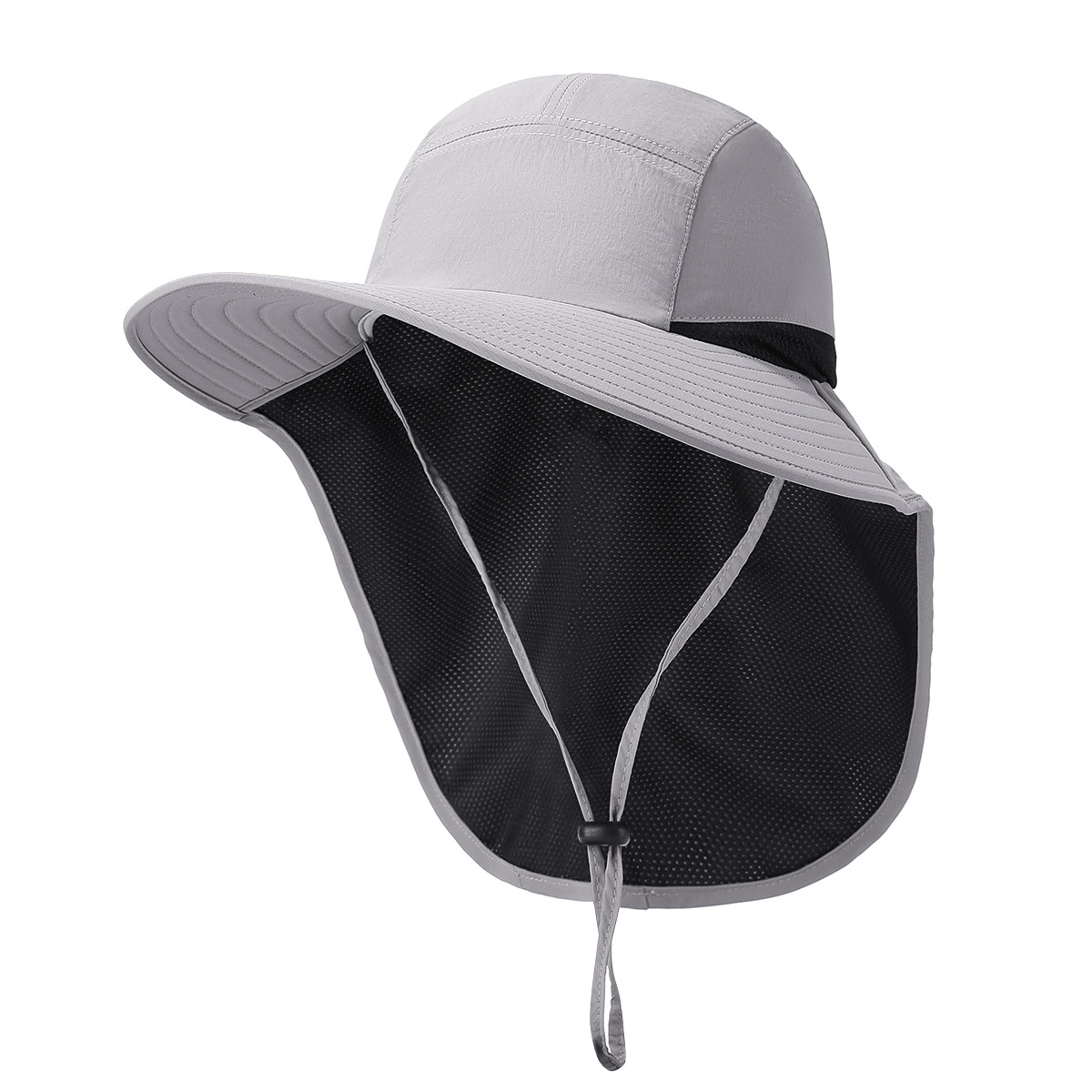 Premium Outdoor Sun Protection Hat With Neck Flap Adjustable Windproof Fishing  Hiking Hat 5