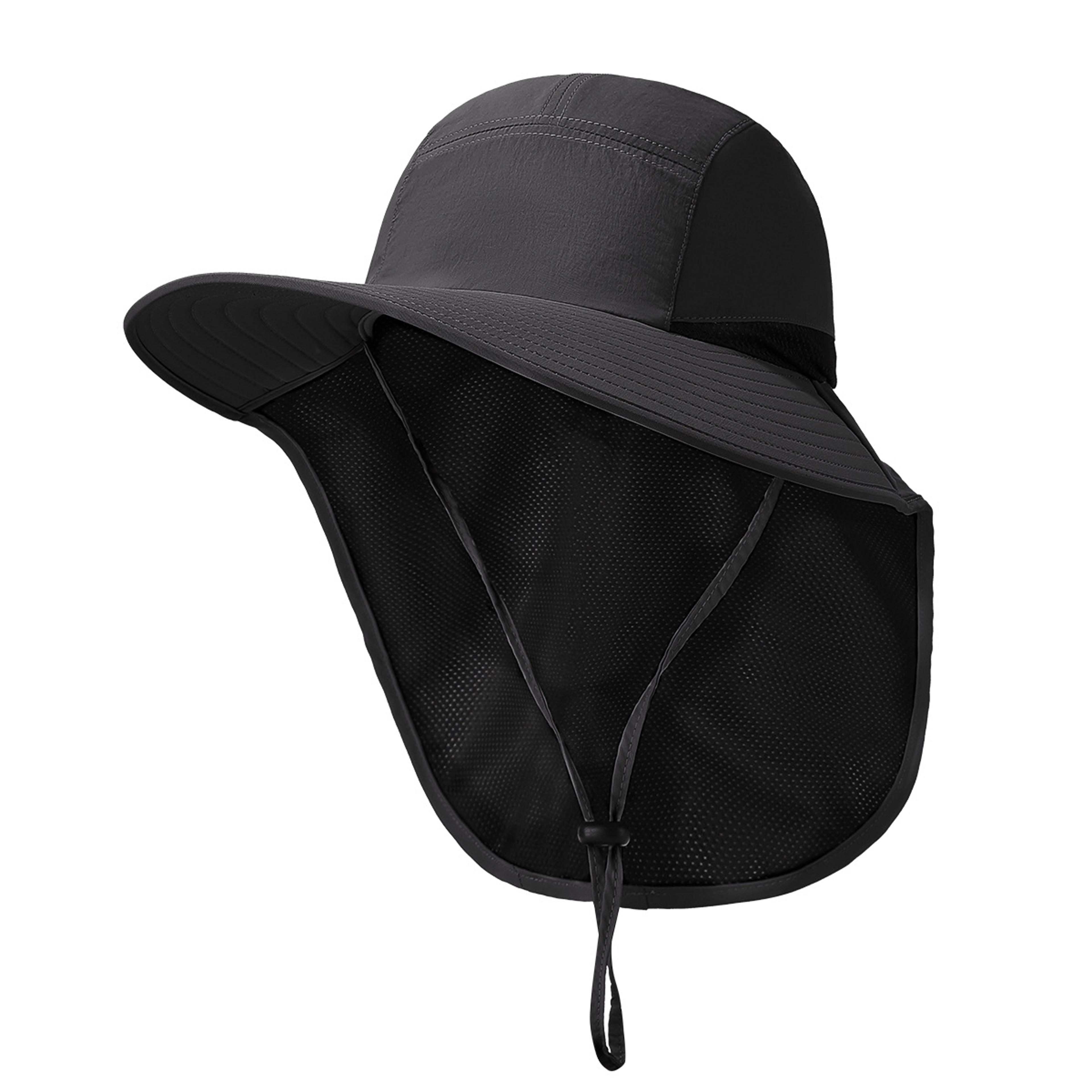 Premium Outdoor Sun Protection Hat With Neck Flap Adjustable Windproof Fishing  Hiking Hat 6