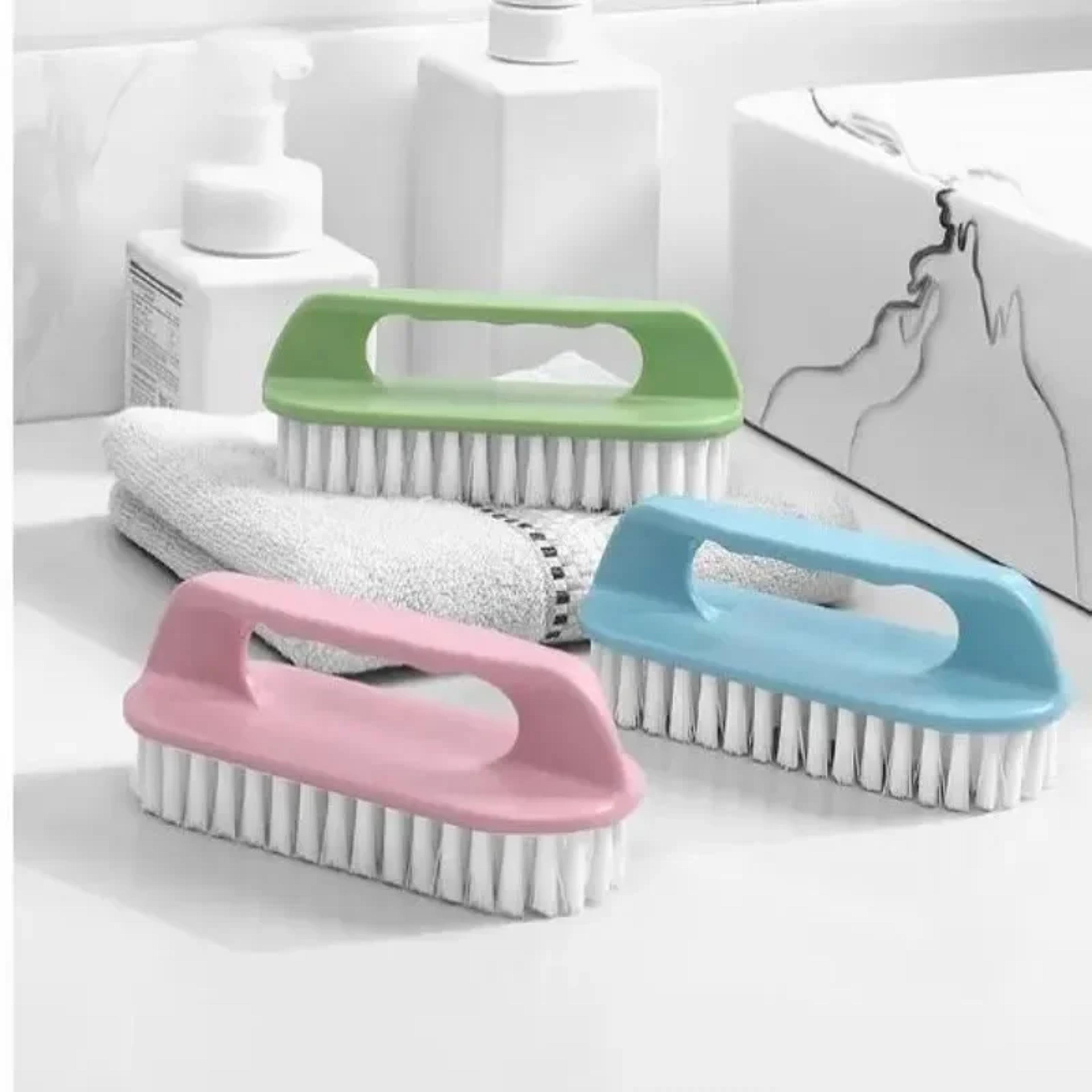 all purpose stiff bristle scrub brush household & shoe cleaning brush for laundry & surface care
