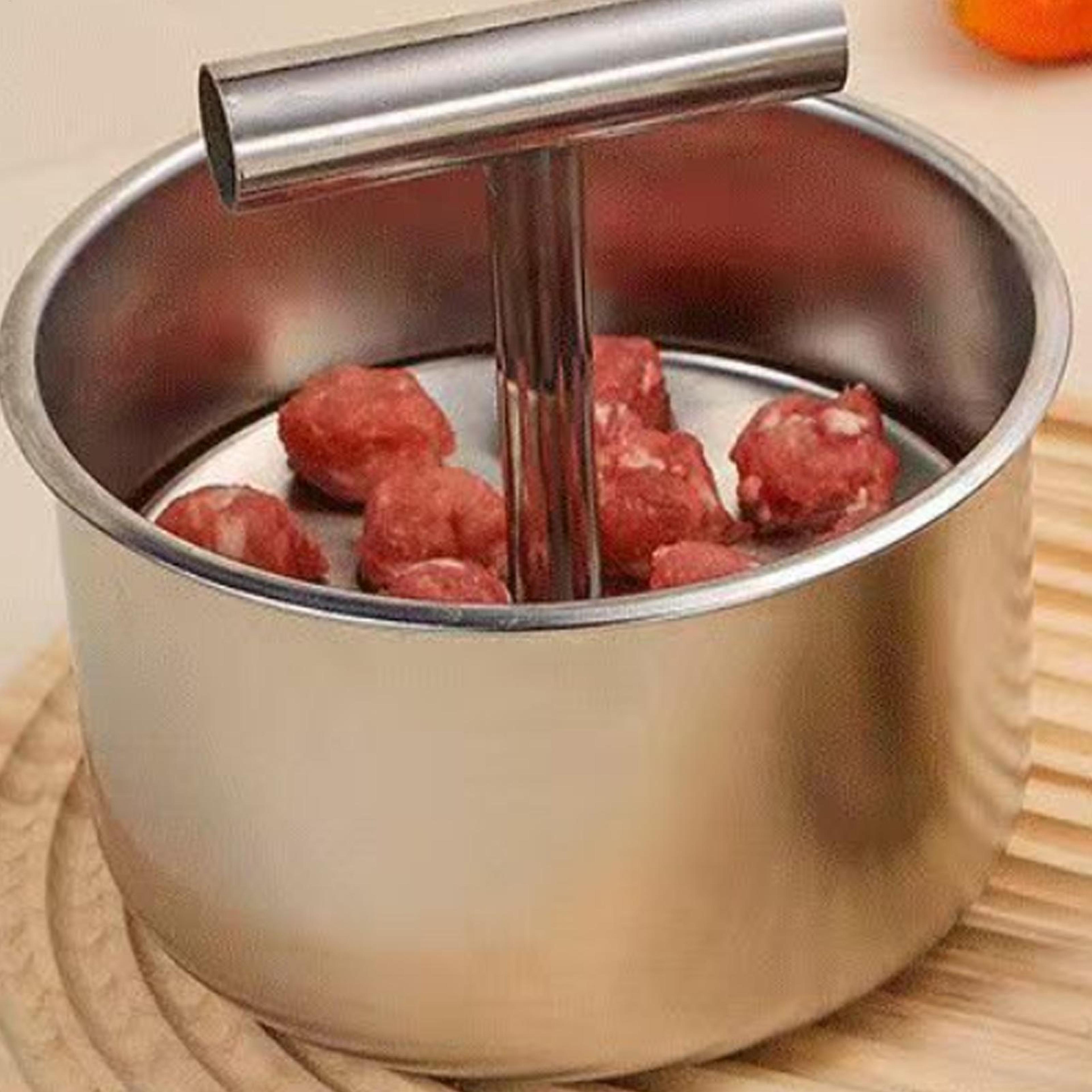Premium Stainless Steel Meatball Maker Non Stick Multi Functional Kitchen Press 2