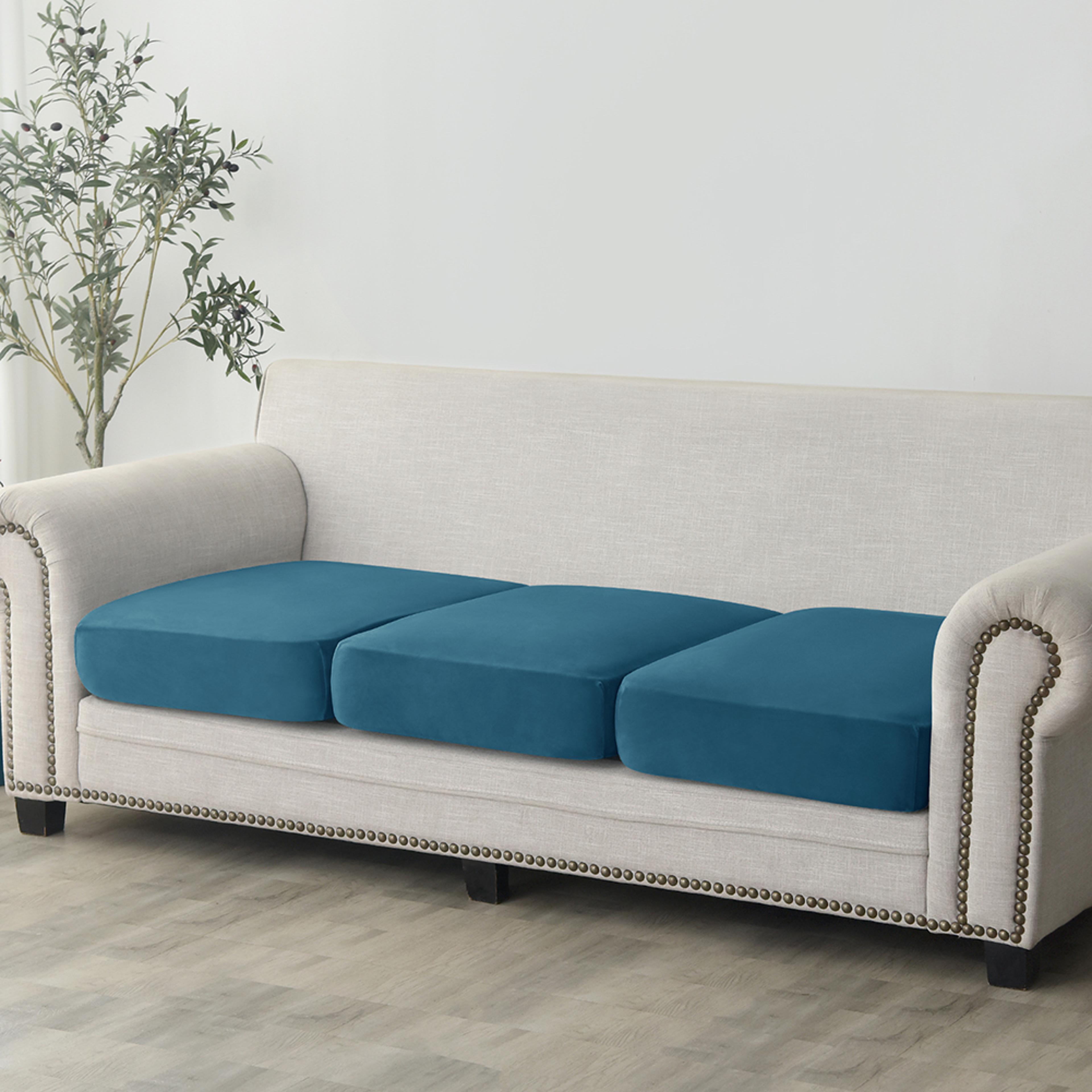 Premium Anti Slip Plush Sofa Cover Elastic Couch Protector For Living Room  Bedroom 3