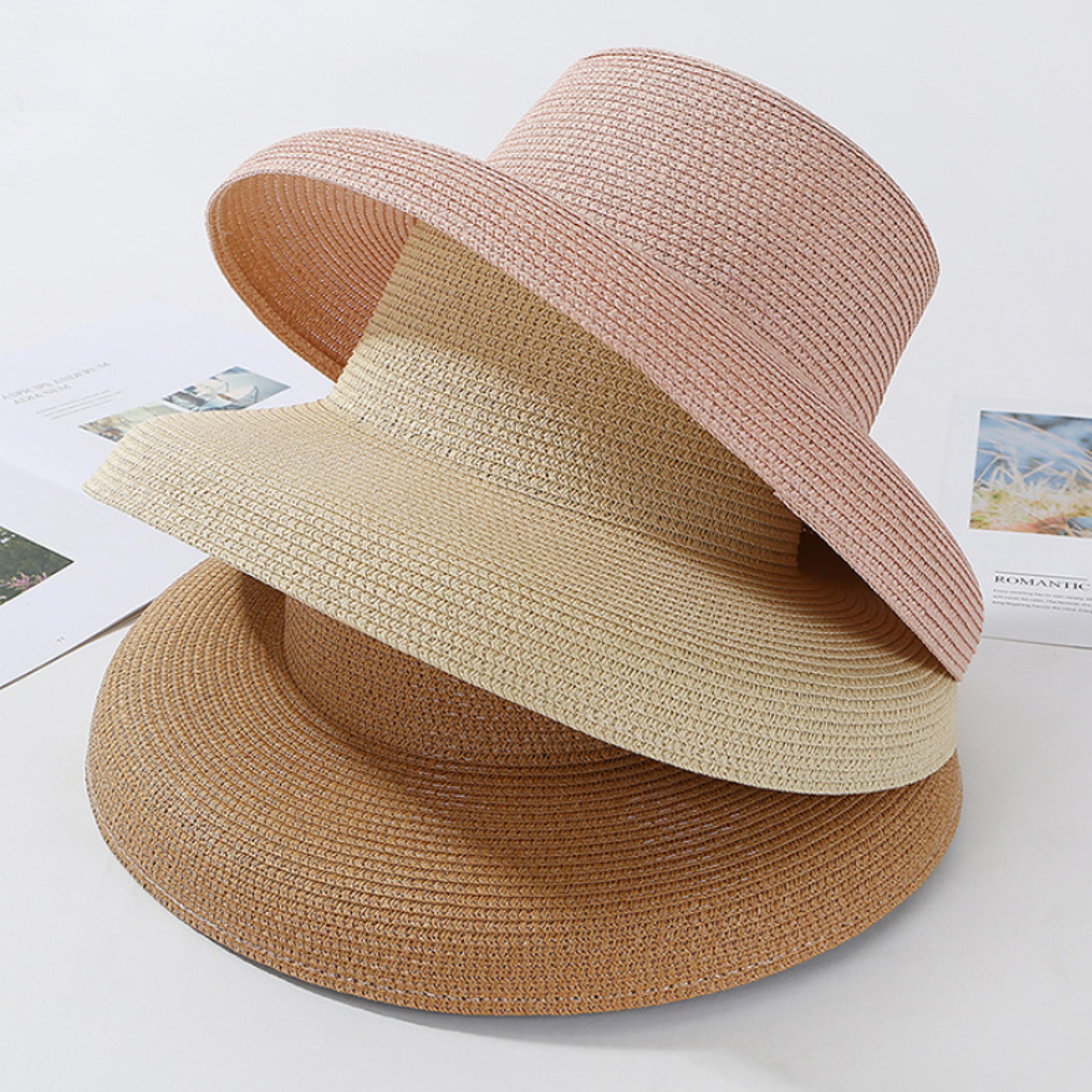 Aura Summer Wide Brim Straw Sun Hat Elegant Packable Beach Panama Hat For Women 2