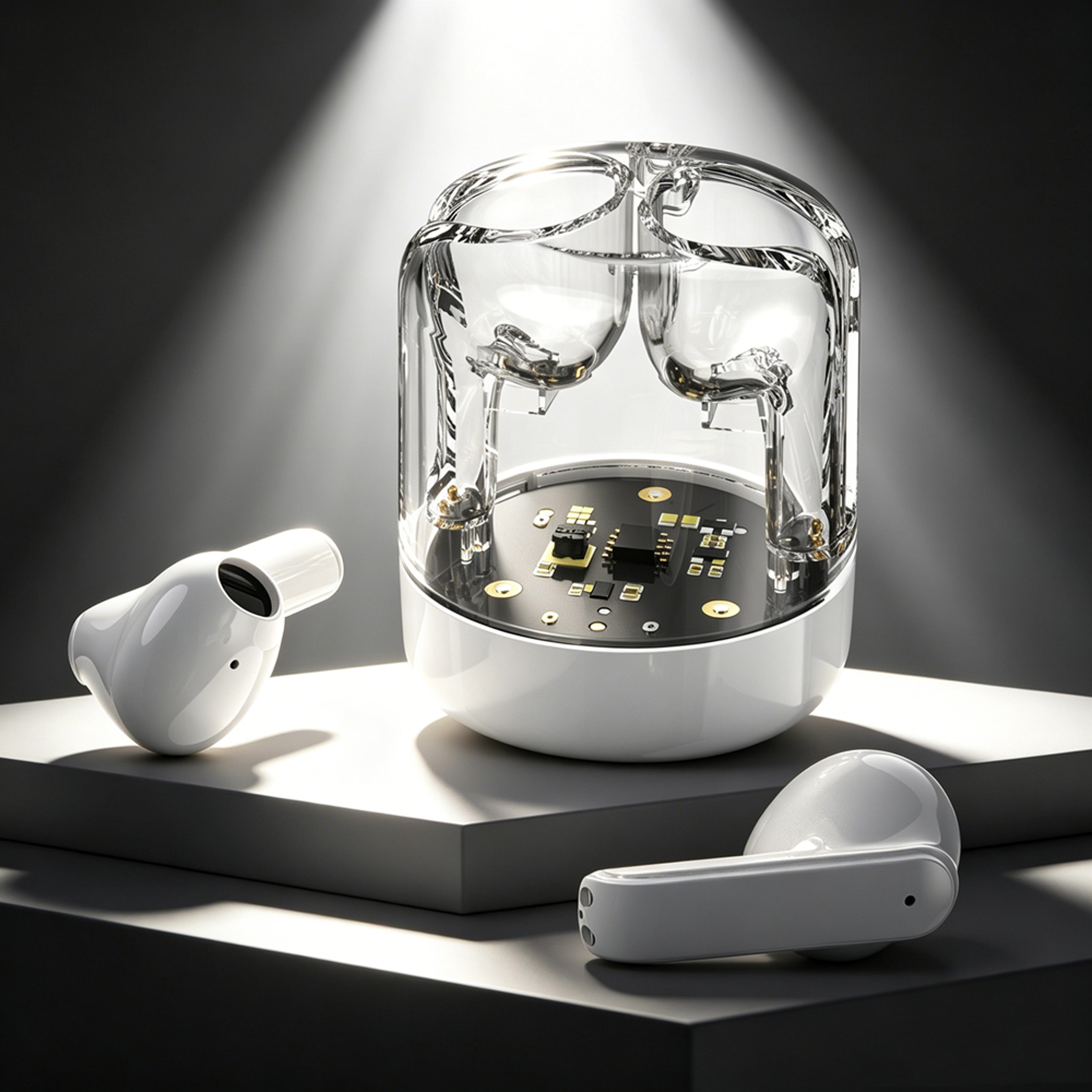 lumorax music bucket wireless bluetooth headphones with dynamic light effects and in ear noise cancelling