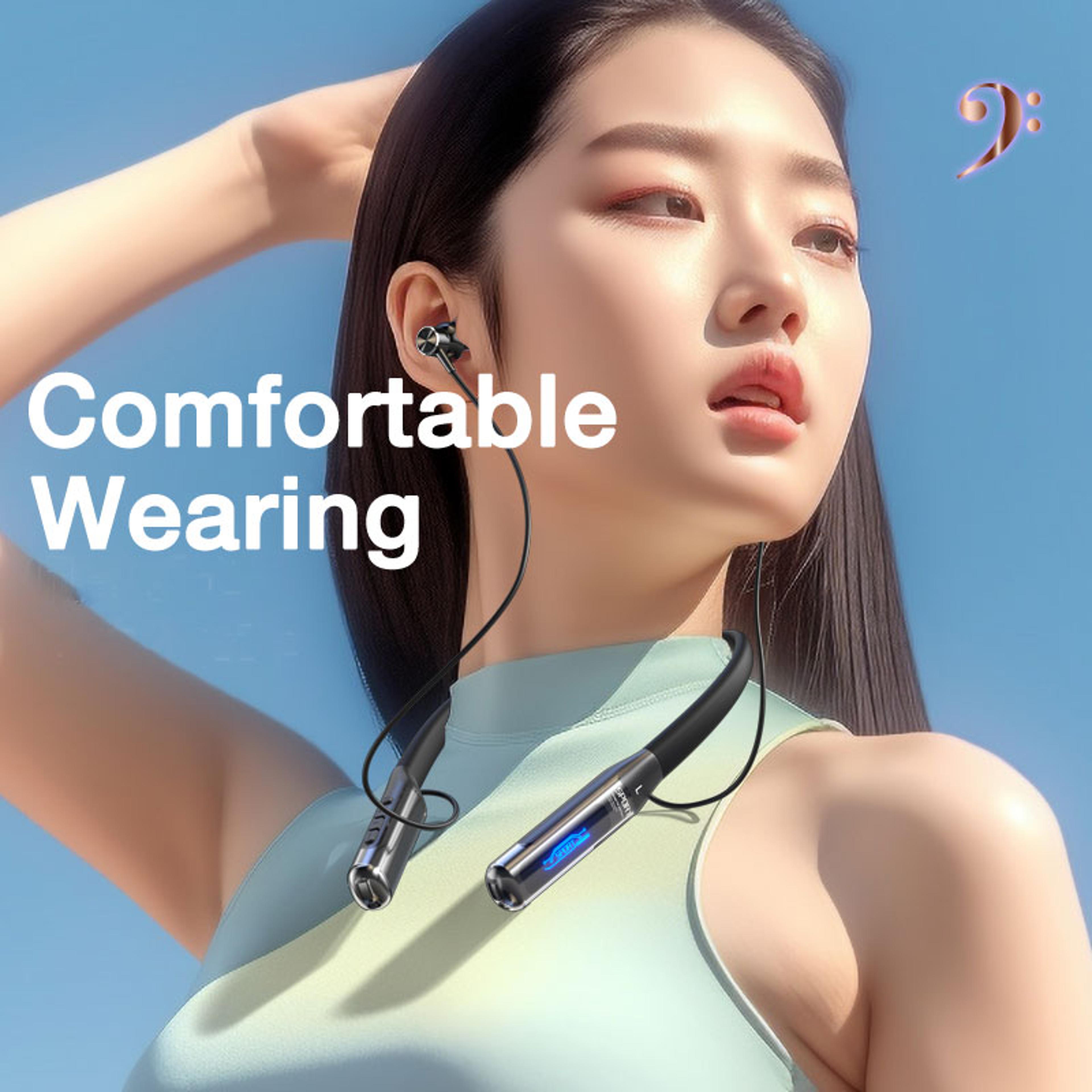 Endurance Pro Wireless Bluetooth Neckband Earphones With Mic Long Battery Life  Deep Bass Stereo 2