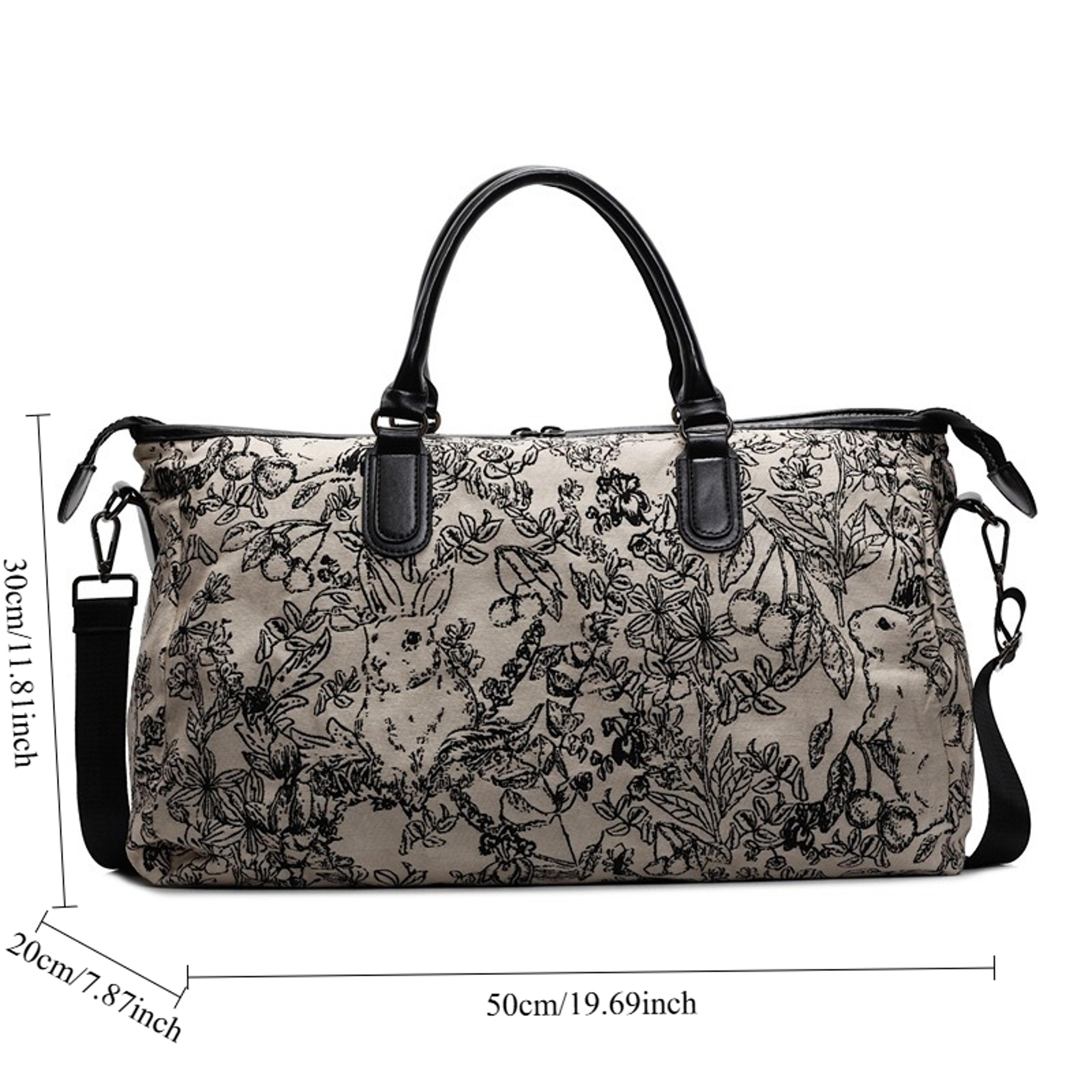 Retro Chic Summer Womens Large Capacity Tote Bag Shoulder Handbag 1