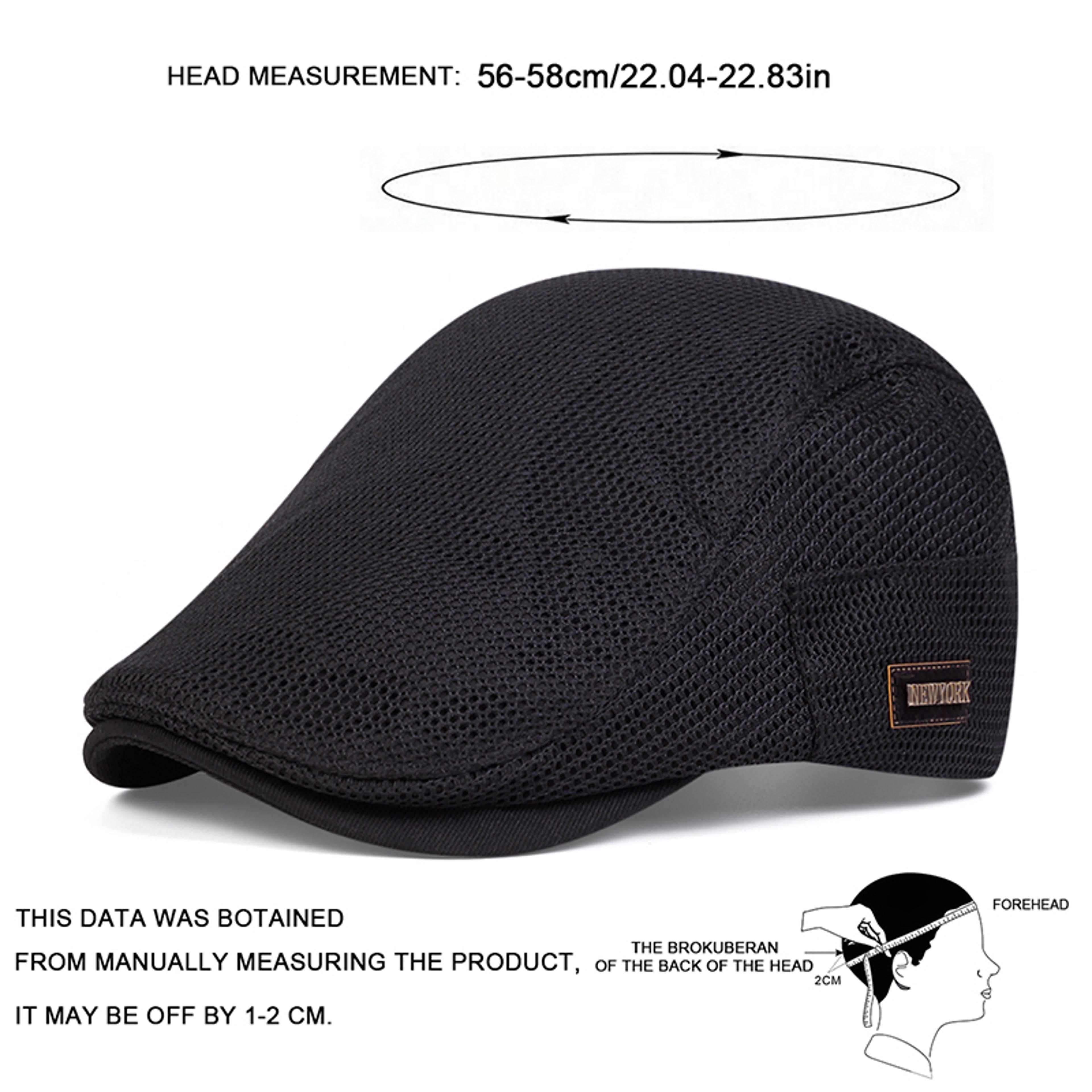Breathable Mesh Newsboy Flat Cap For Men Stylish Summer Hat 1