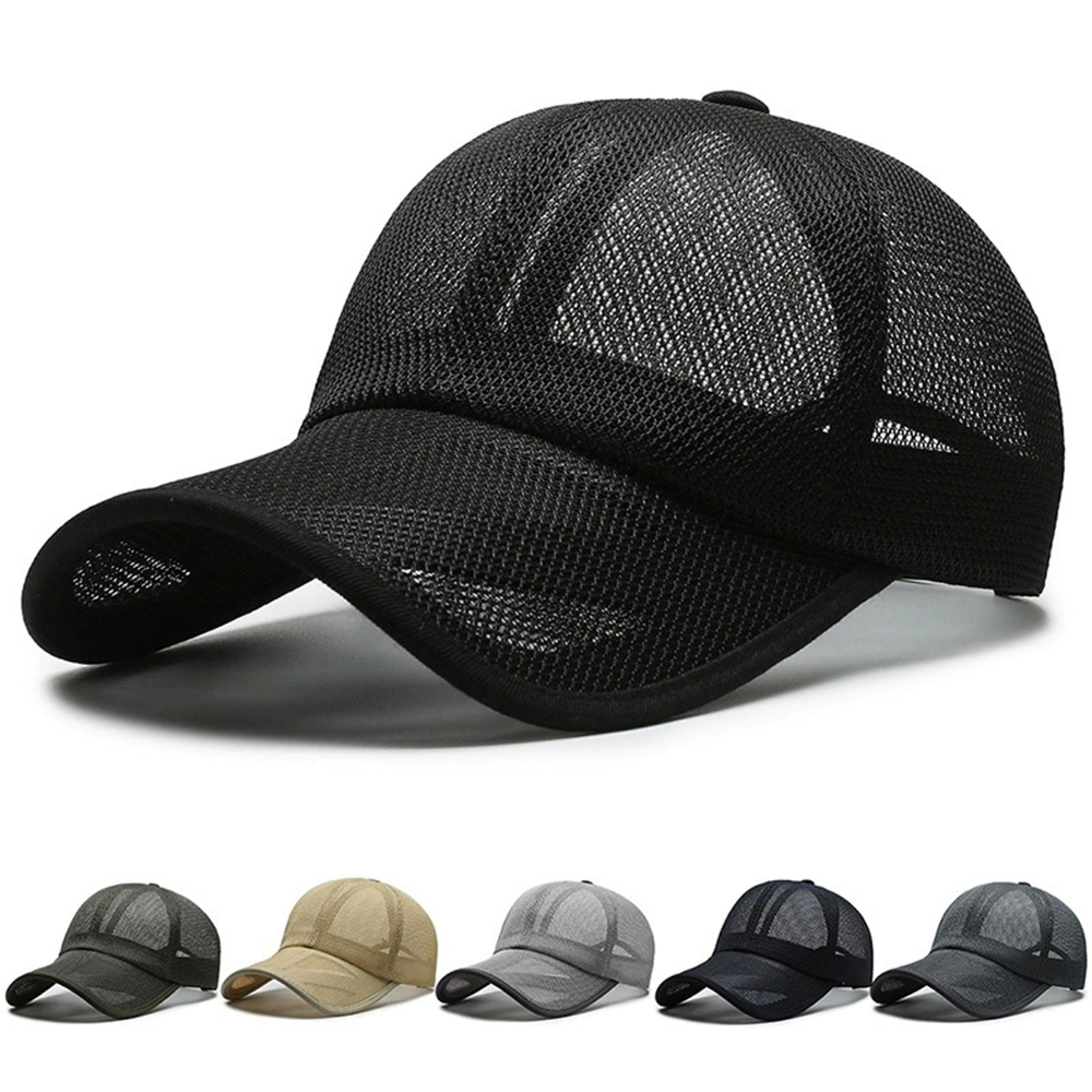 Openwork Brim Baseball Cap Breathable Mesh Summer Hat For Men Women Outdoor Sun Protection 0