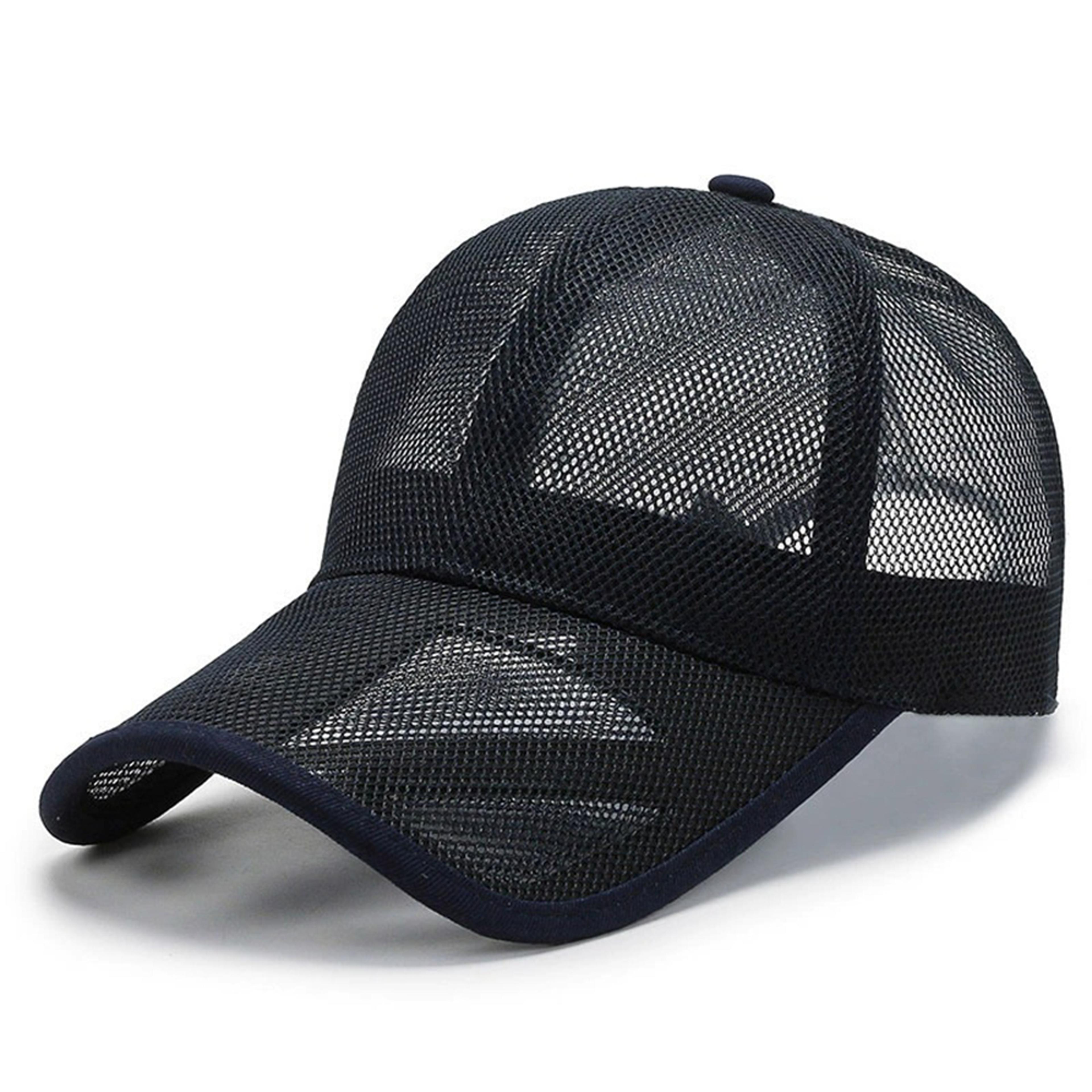 Openwork Brim Baseball Cap Breathable Mesh Summer Hat For Men Women Outdoor Sun Protection 3