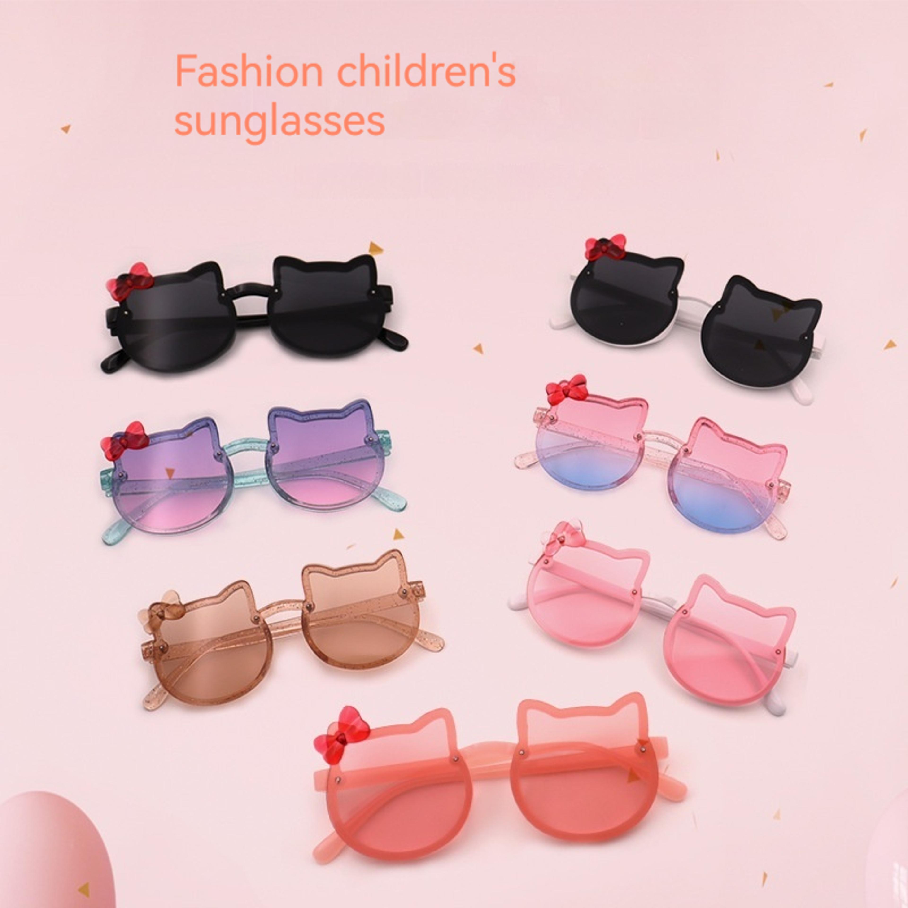 gradient cartoon kids sunglasses uv resistant baby sunglasses for girls