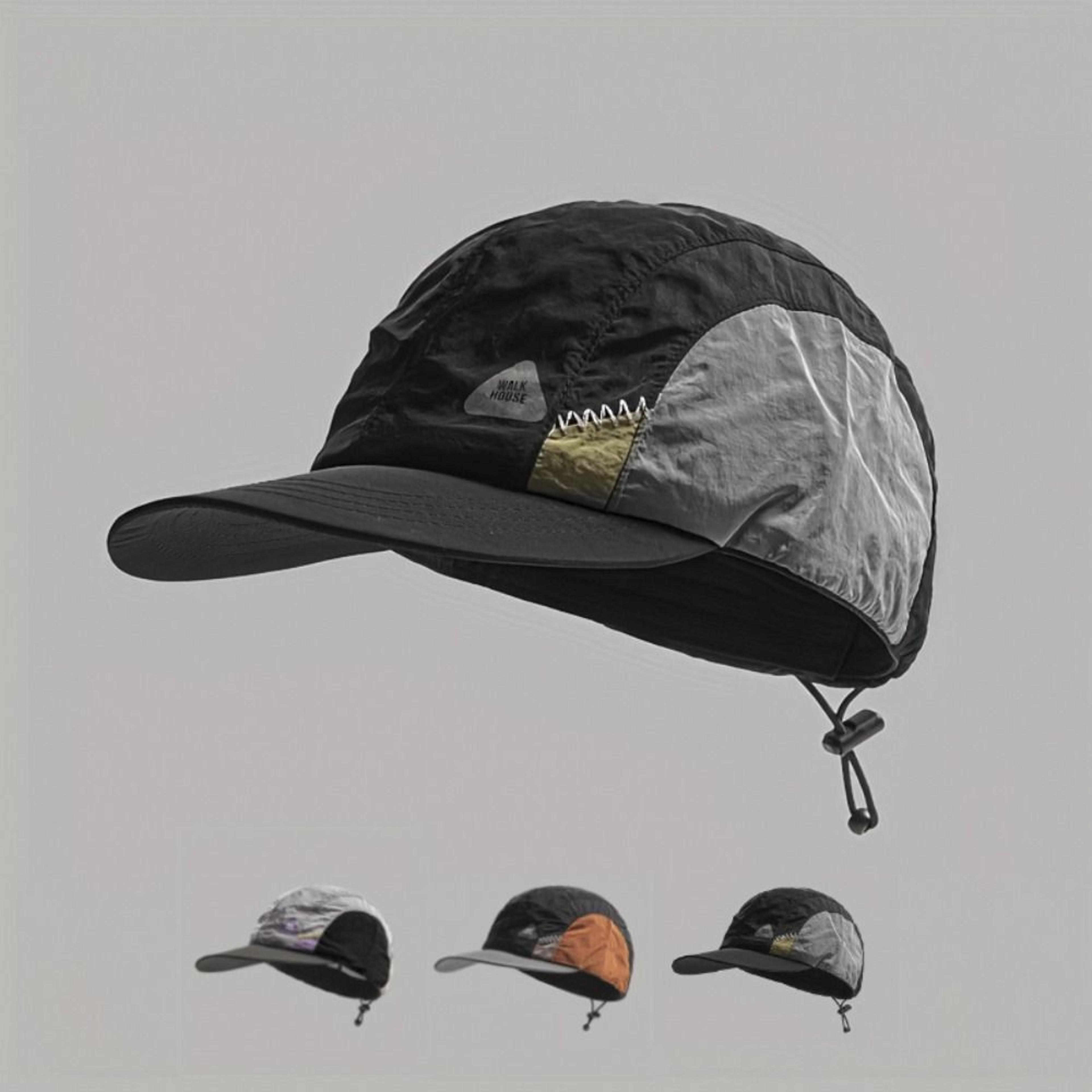Breathable Flat Brim Quick Dry Baseball Cap Sun Protection Hiking Hat 0