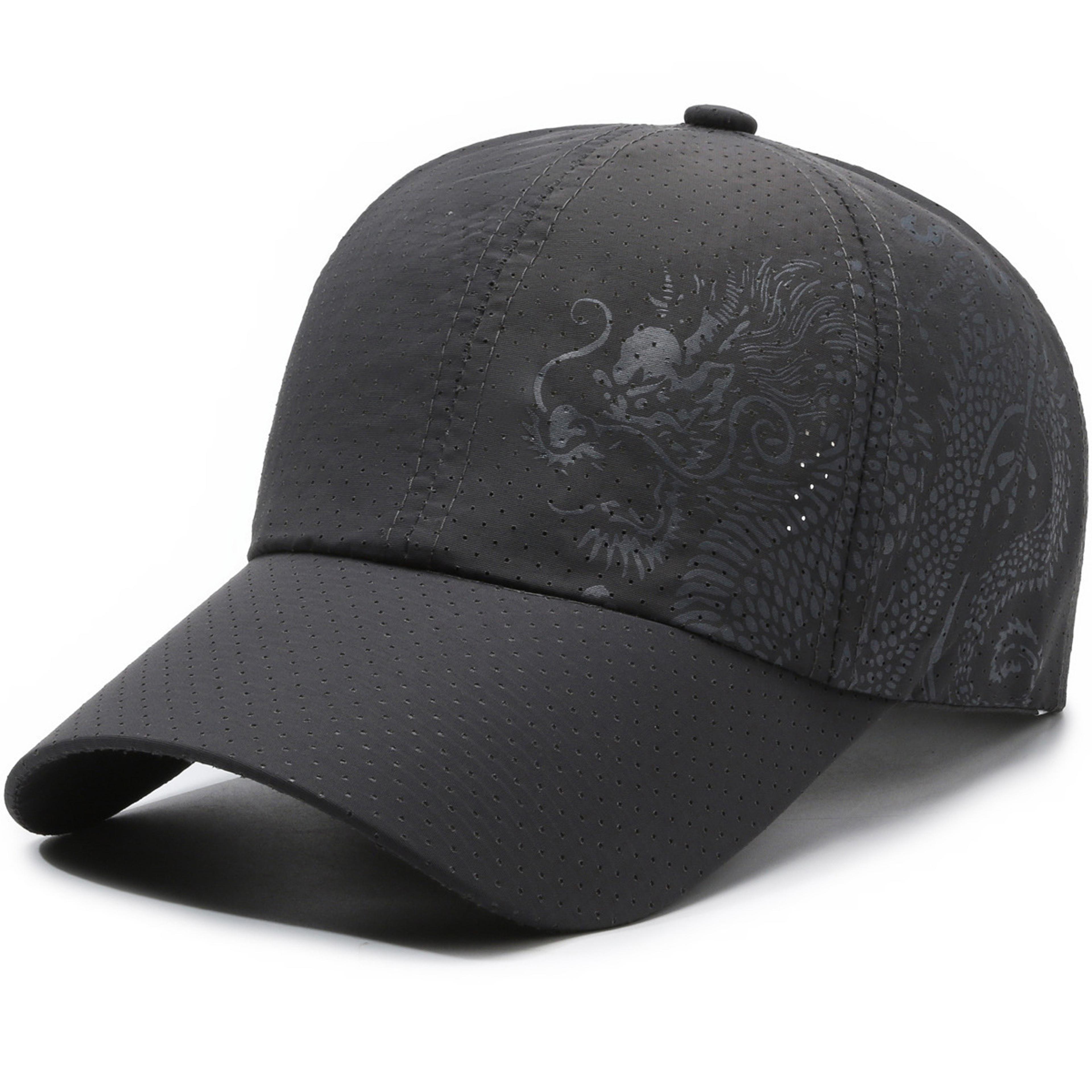 Dragon Print Quick Dry Baseball Cap Sun Protection Duckbill Summer Sports Hat 1