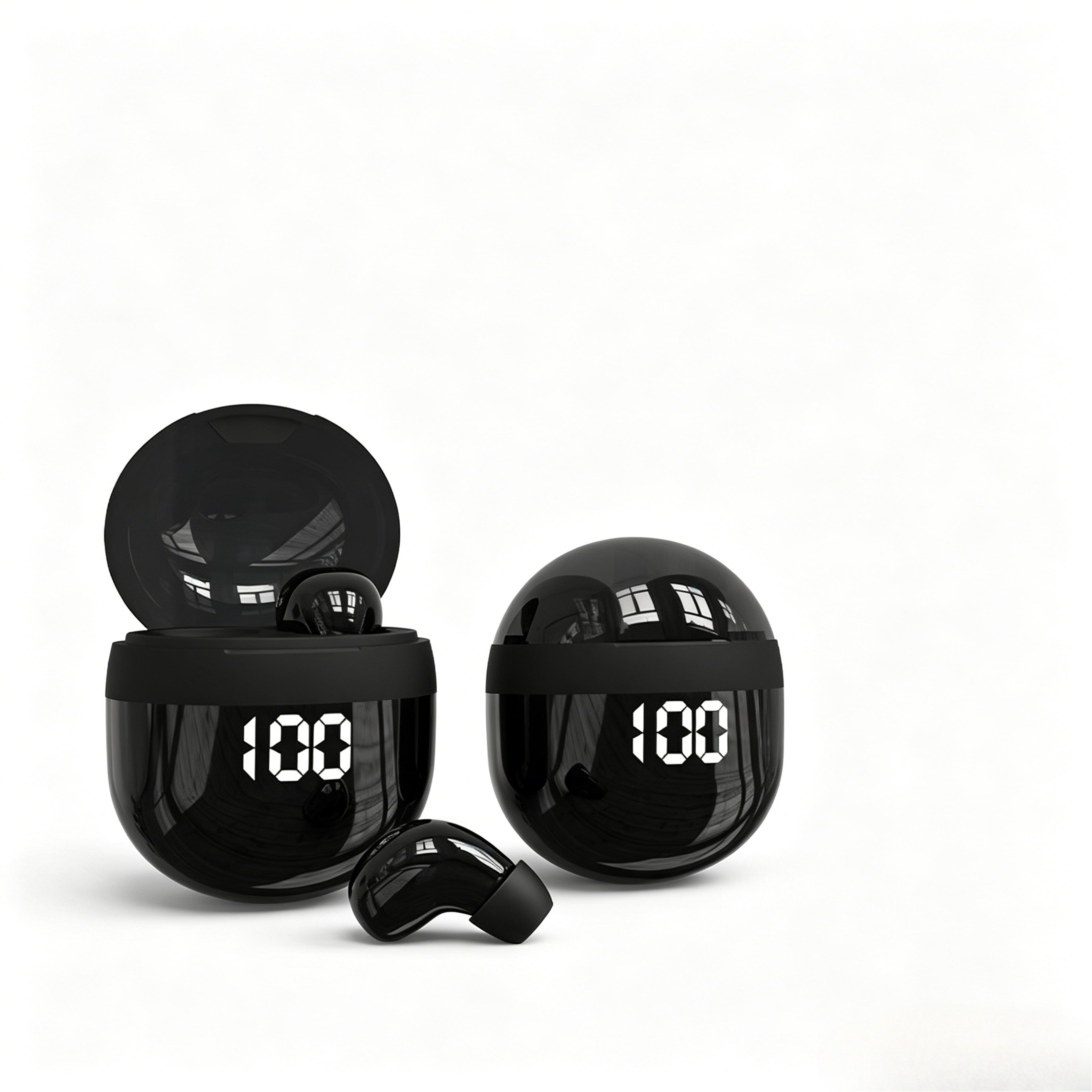 tumbler design wireless earbuds with mic waterproof sport bluetooth earphones