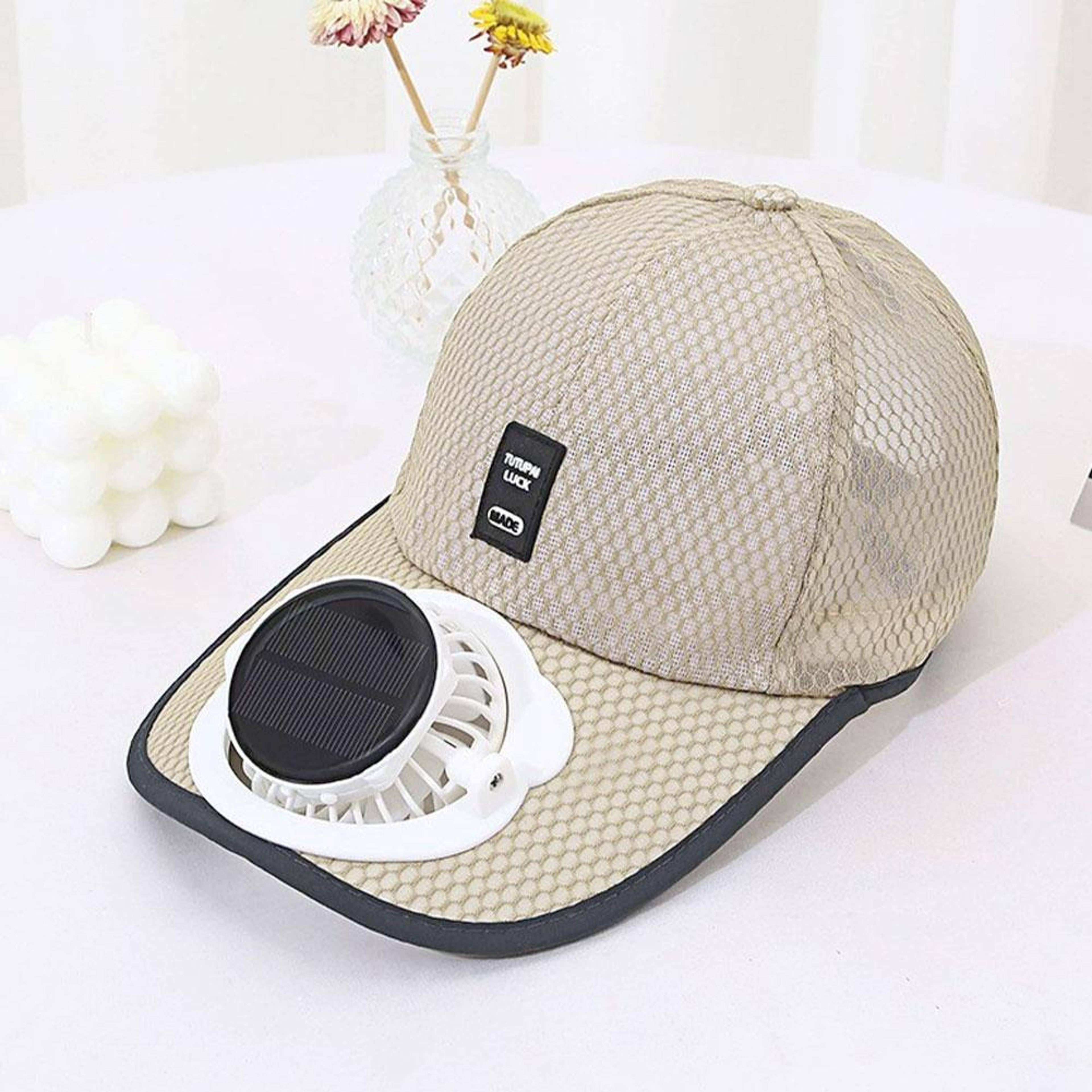 Solar Fan Sun Hat With USB Charging Fan For Outdoor Cooling And Sun Protection 0