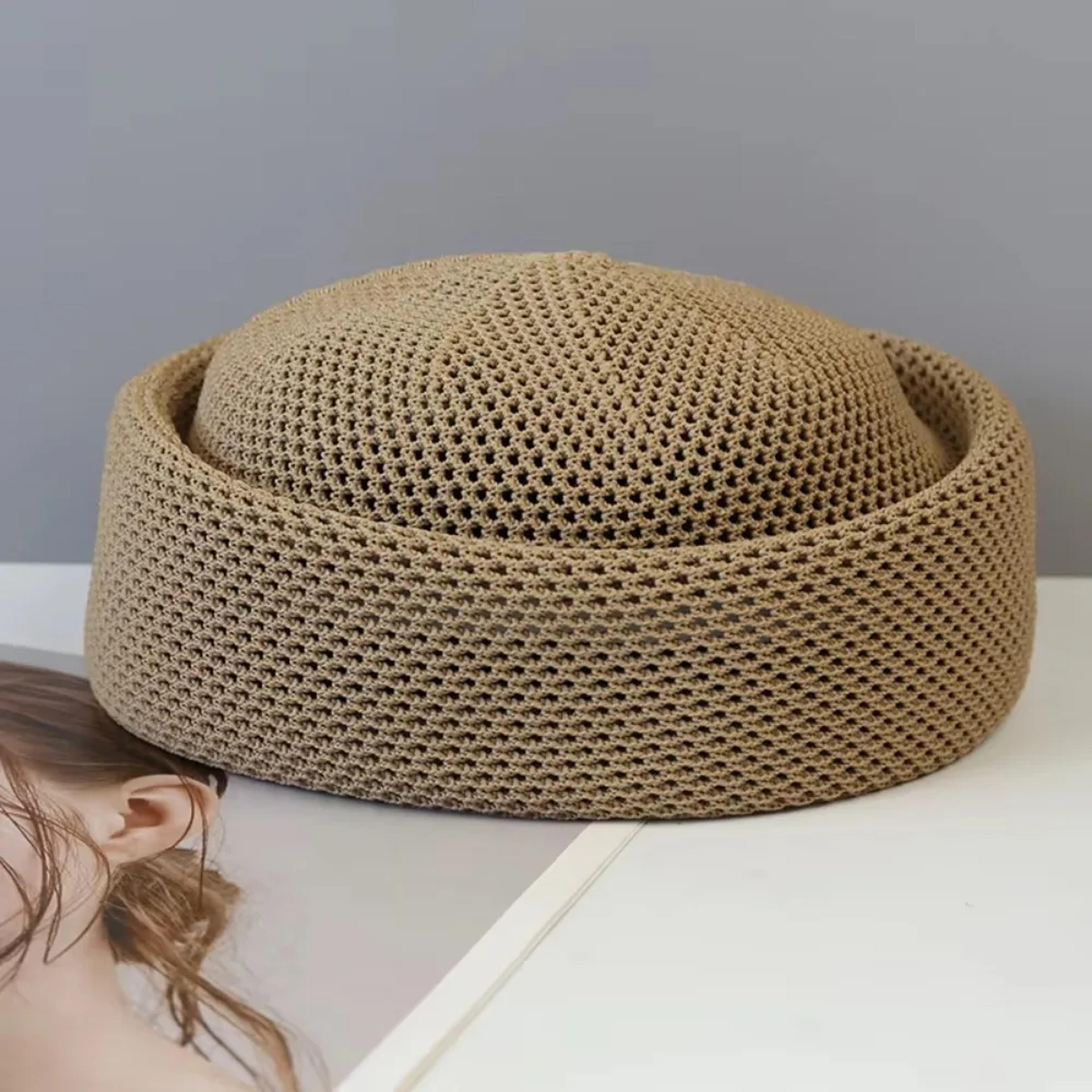 Retro Mesh Painter Beret Cap For Women Adjustable Breathable Summer Sun Hat 8