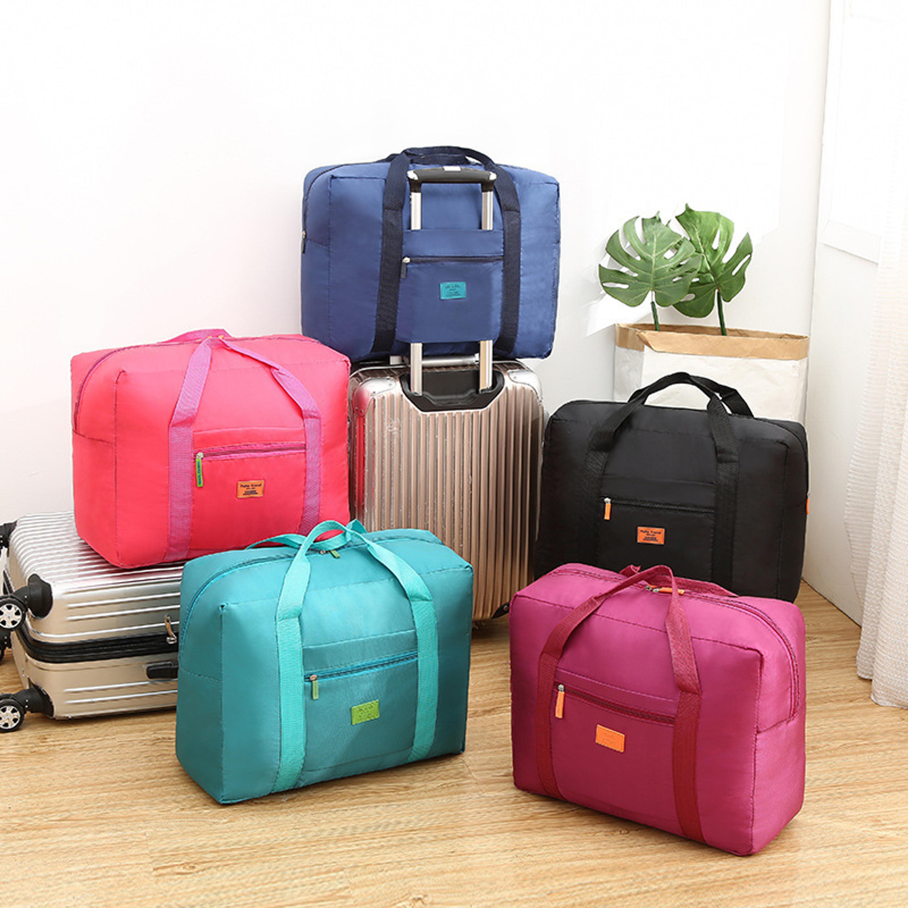 Lightweight Foldable Travel Duffel Bag Carry On Weekender Unisex Overnight Luggage Tote 2
