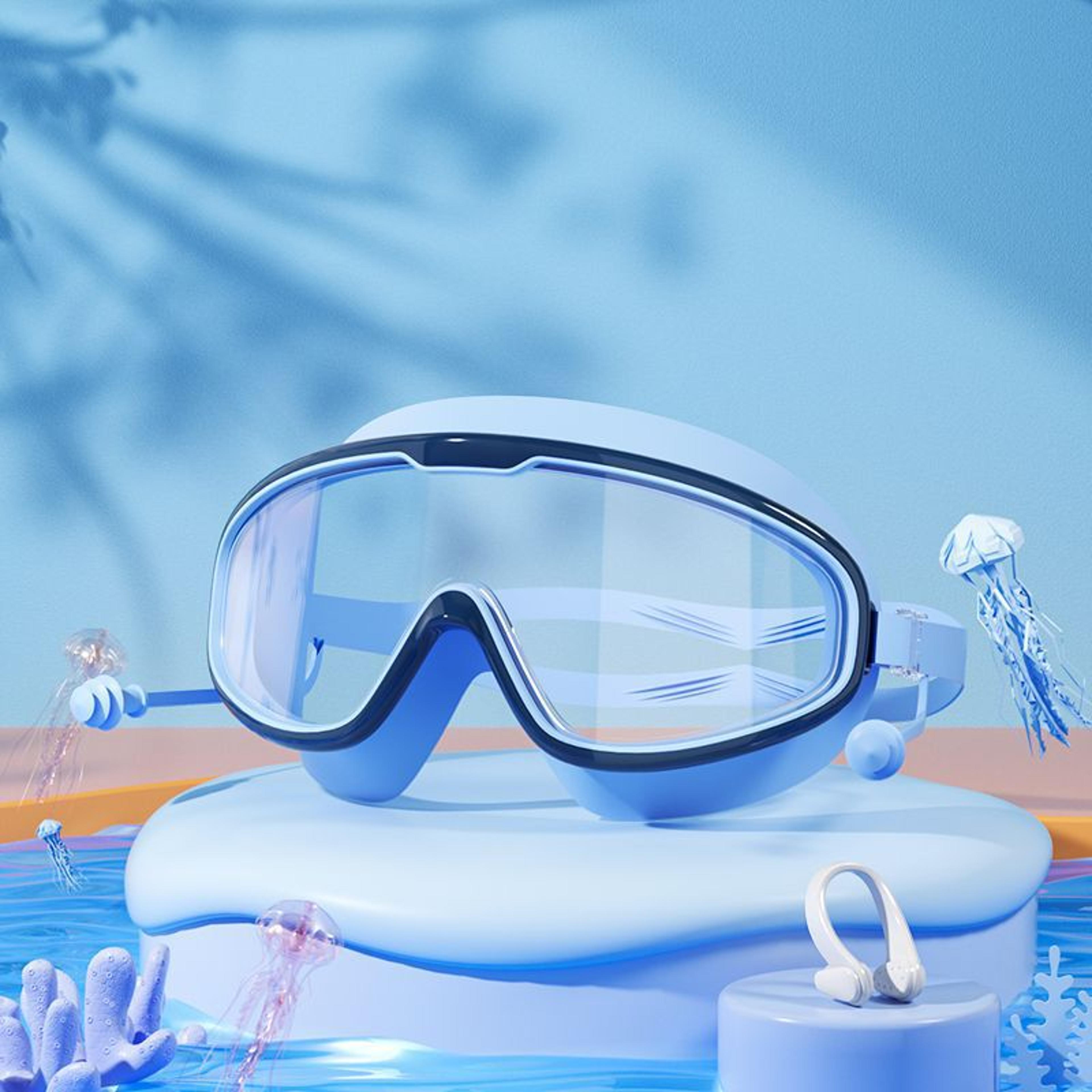 Kids Anti Fog Swim Goggles With Earplugs For Clear Waterproof Vision 6