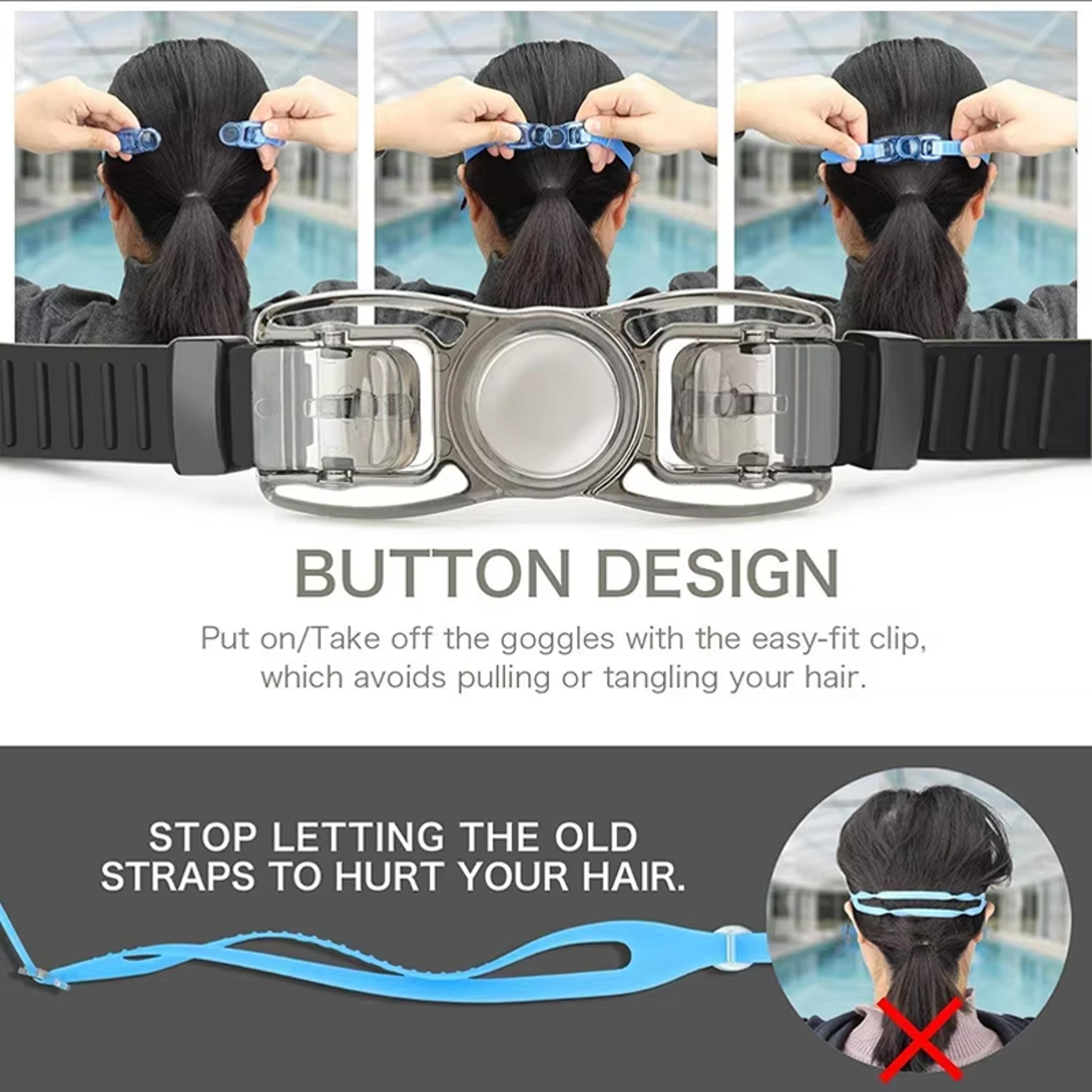 Anti Fog Swim Goggles With UV Protection And Adjustable Silicone Fit 1